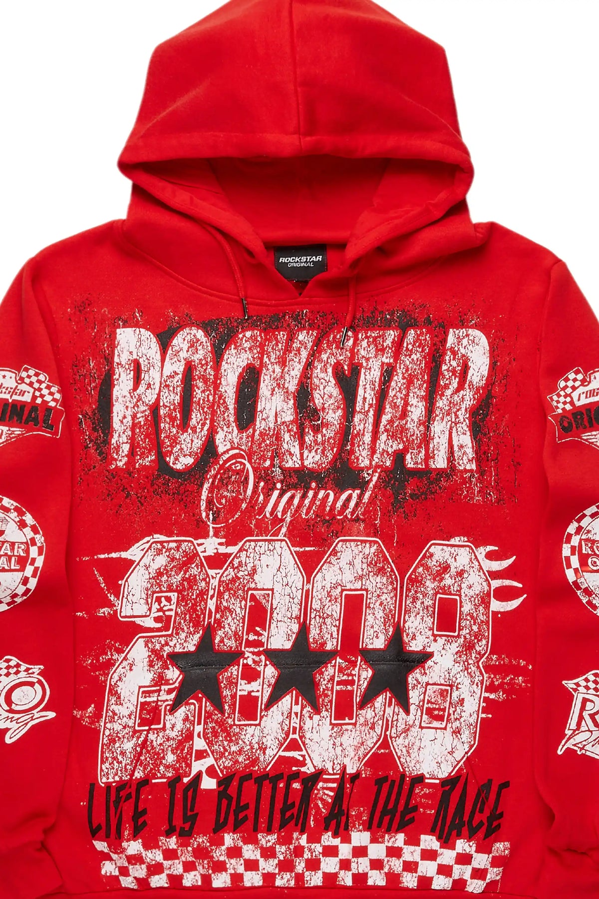 Racing Grung Red Graphic Hoodie