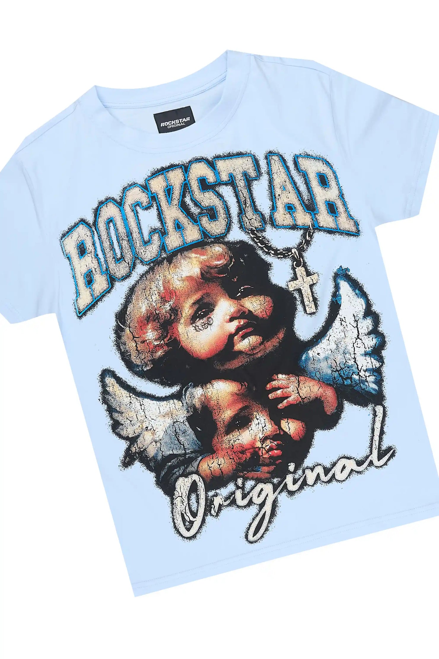 Boys Deiter Baby Blue T-Shirt Short Set