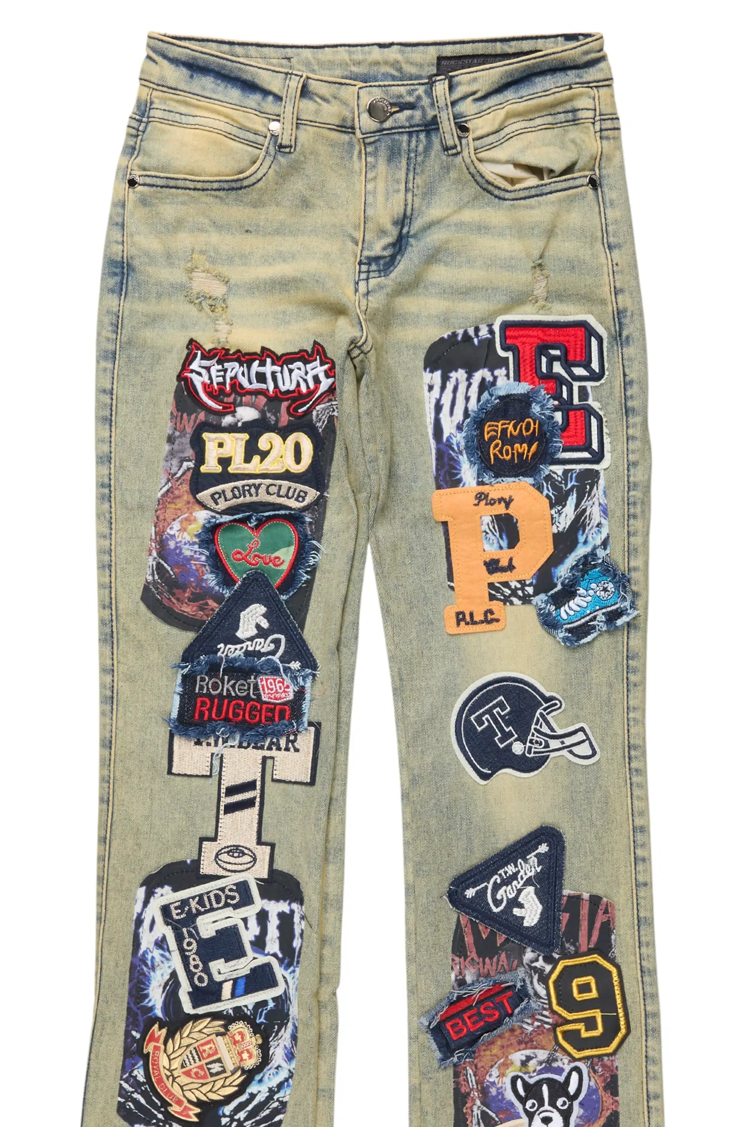 Boys Espen Tint Stacked Flare Jean