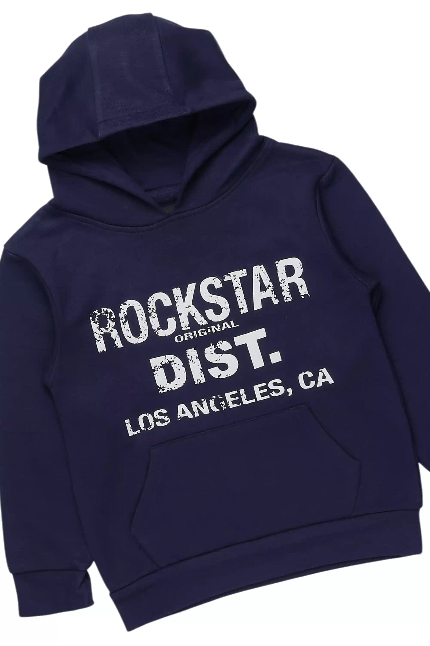 Boys Saxon Navy/Blue Hoodie/Denim Cargo Jort Set