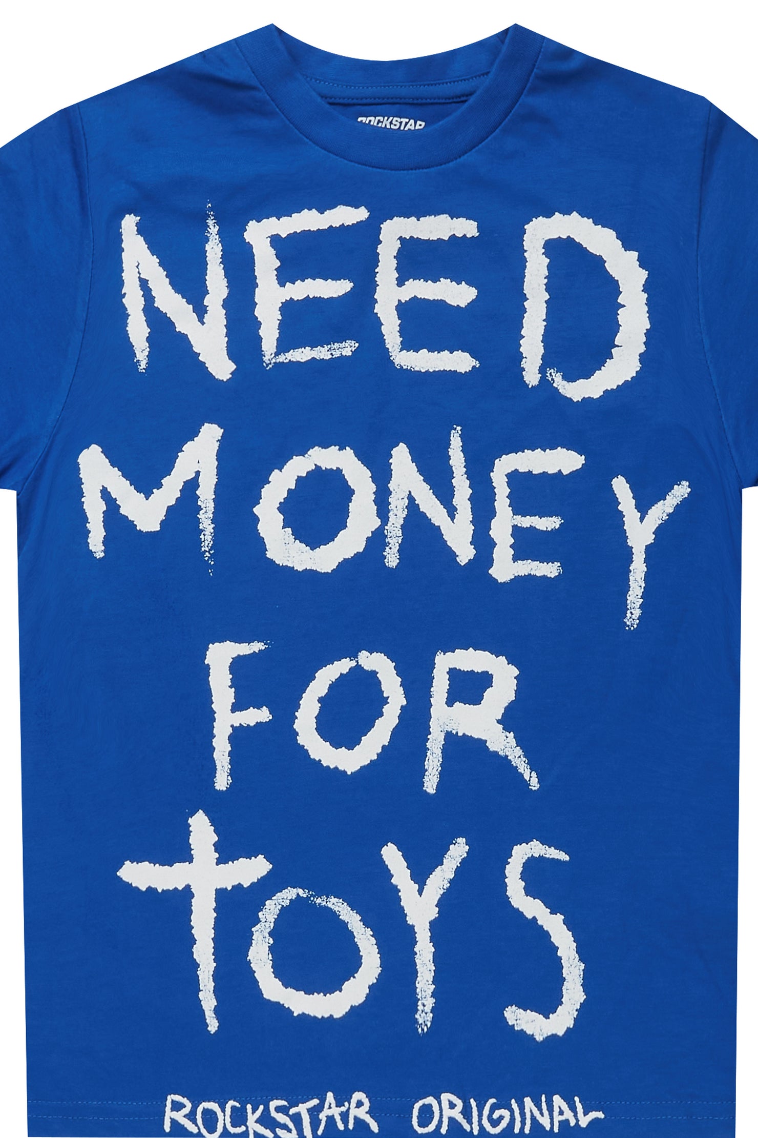 Boys M4Toys Royal Blue/White Graphic T-Shirt