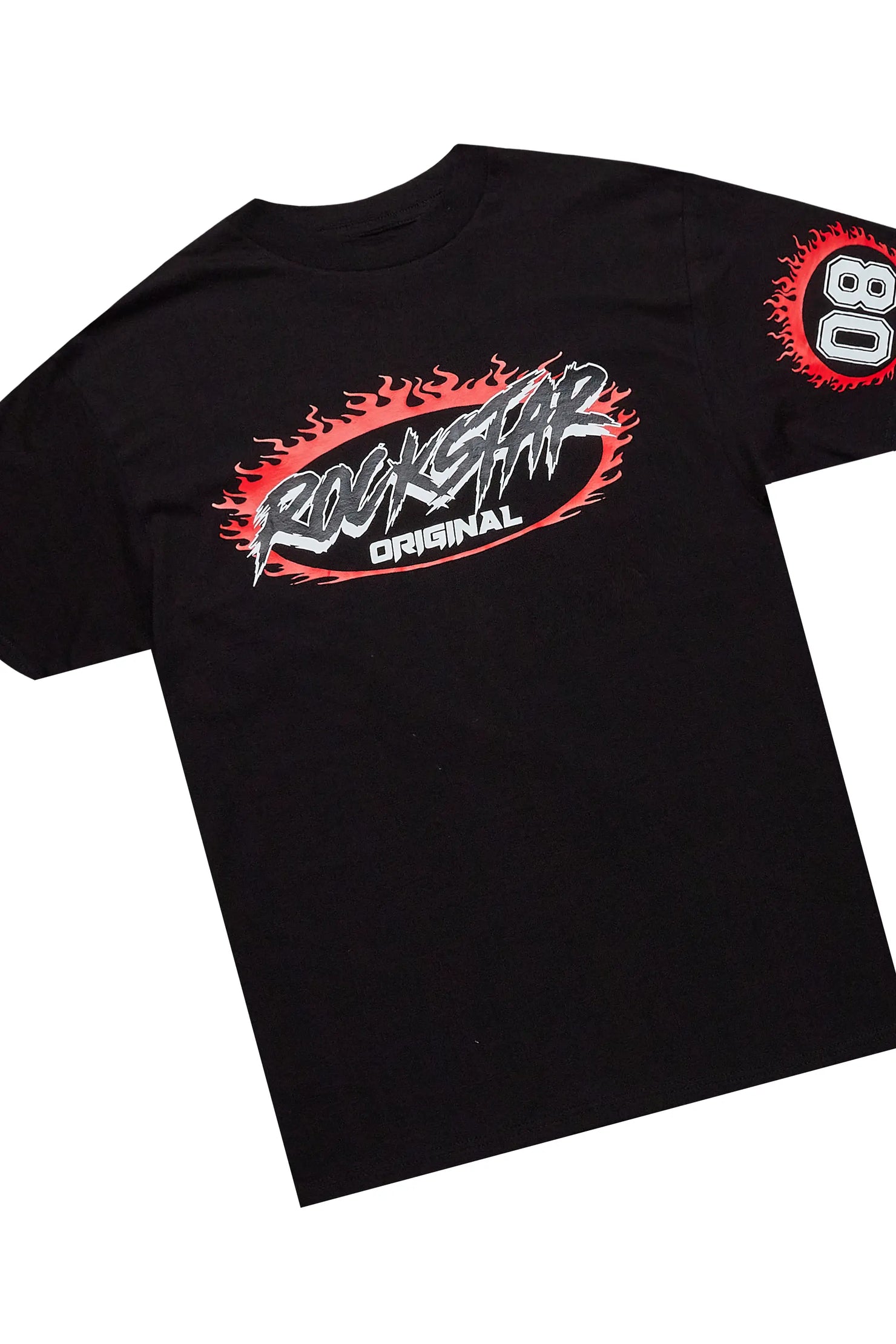 Draven Black/Red T-Shirt Stacked Flare Trackset