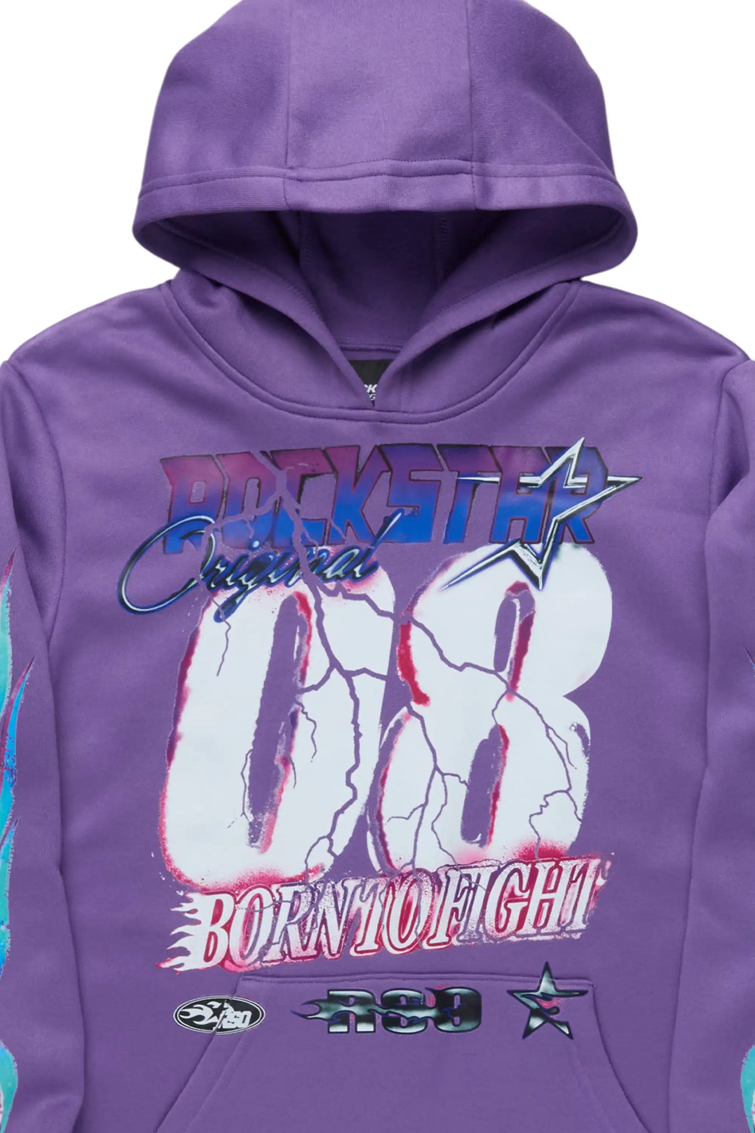 Boys Vaelox Purple Graphic Hoodie