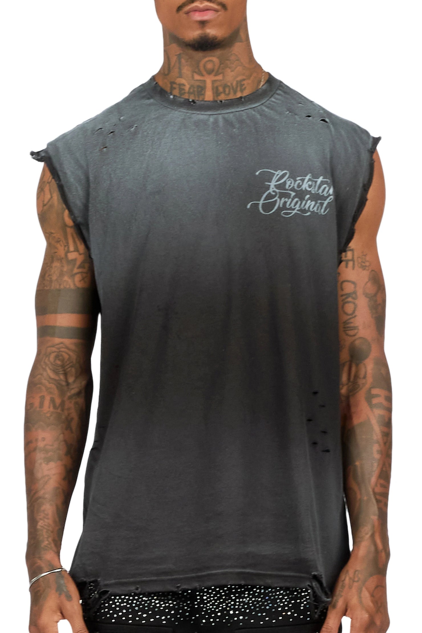 Kursi Black Cut Off T-Shirt