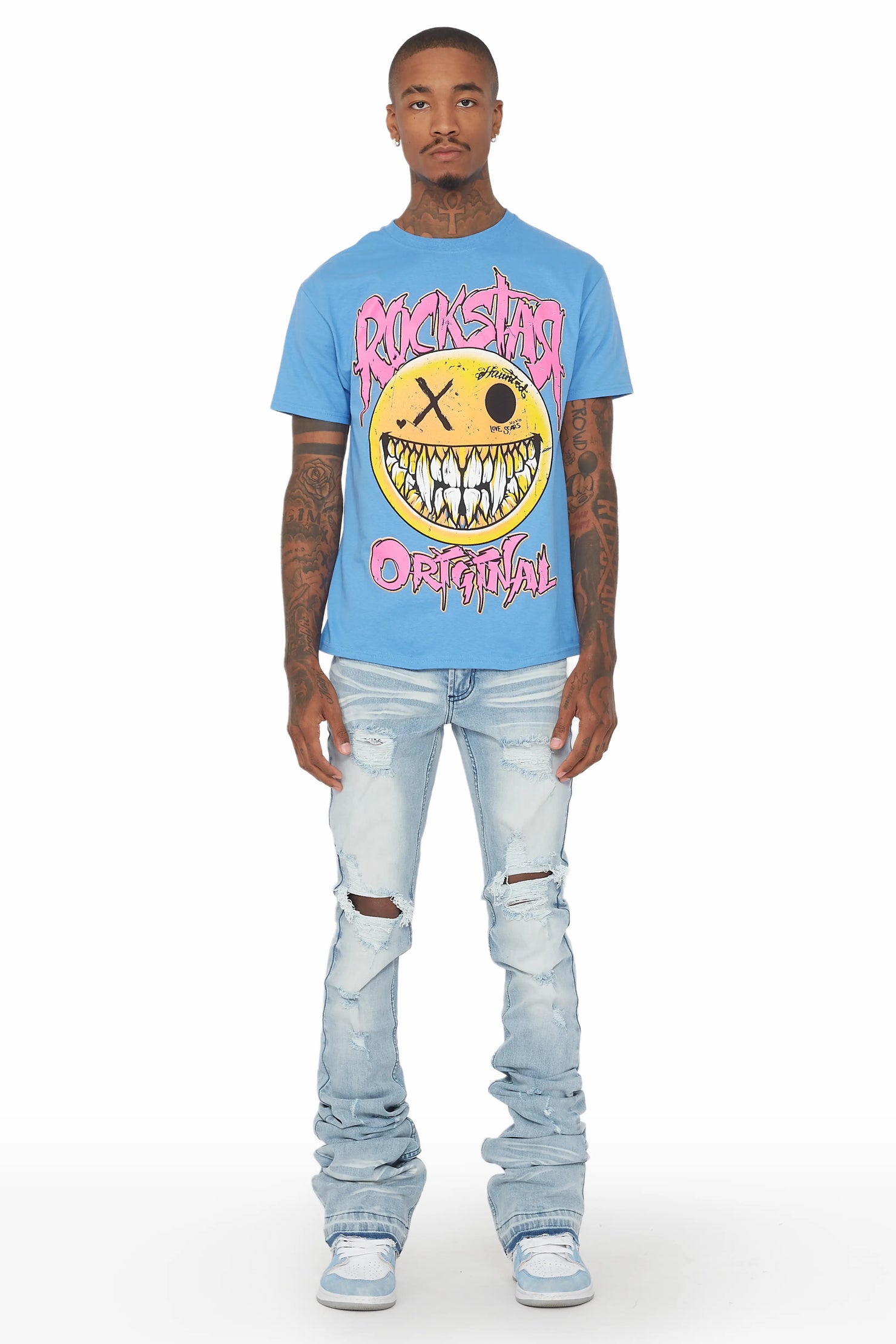 Jaiir Blue Super Stacked Jean