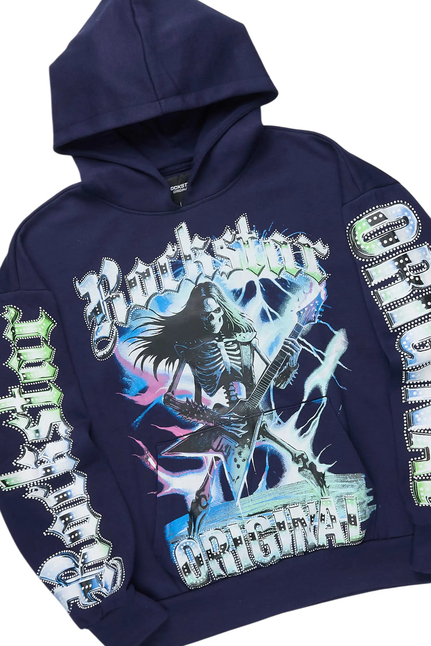 Nyxx Navy Hoodie/Baggy Pant Track Set