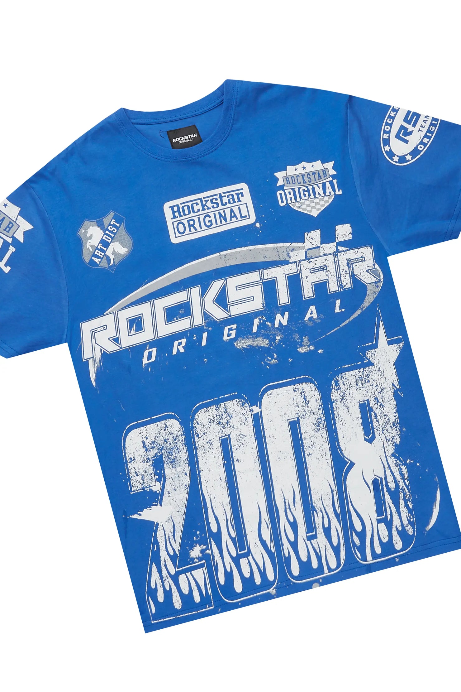 Amos Royal Blue T-Shirt Short Set