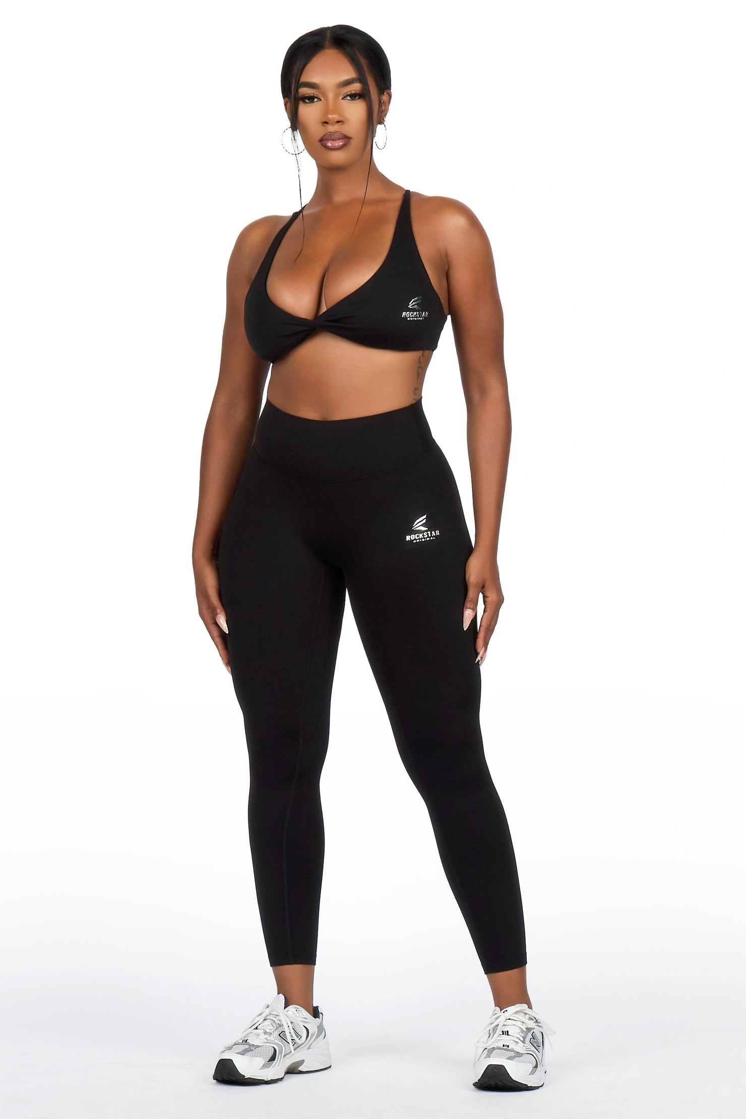 Kischa Black Tank Active Legging Set
