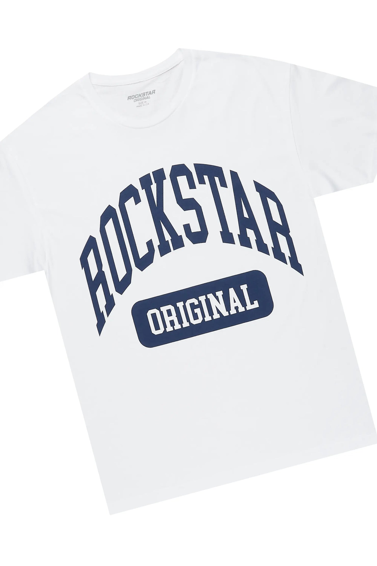 Daxx White/Navy T-Shirt/Stacked Flare Track Set