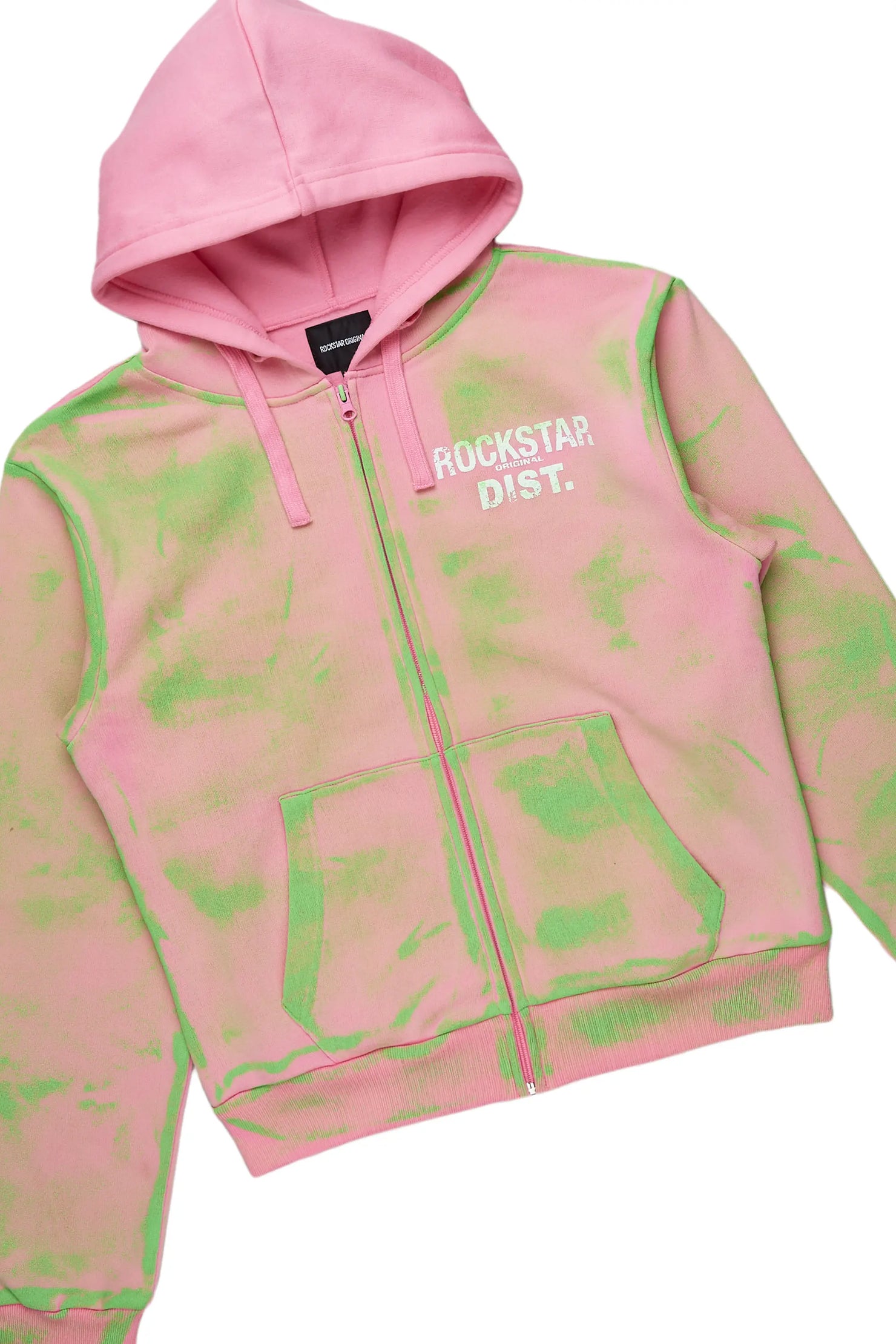 Patricia Pink Zip Up Short Set