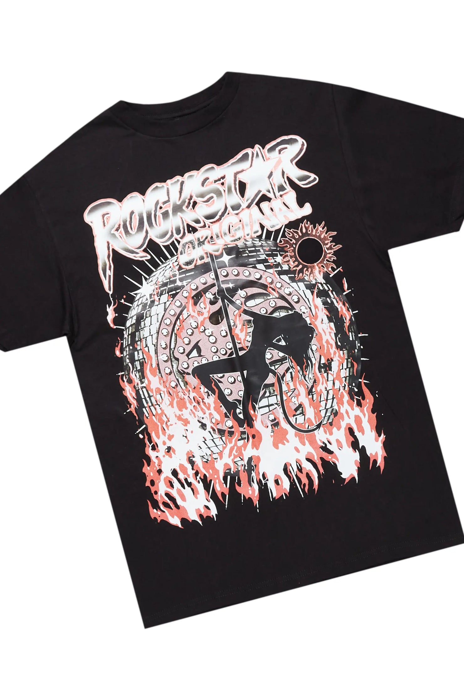 Gentlemen Black T-Shirt Short Set