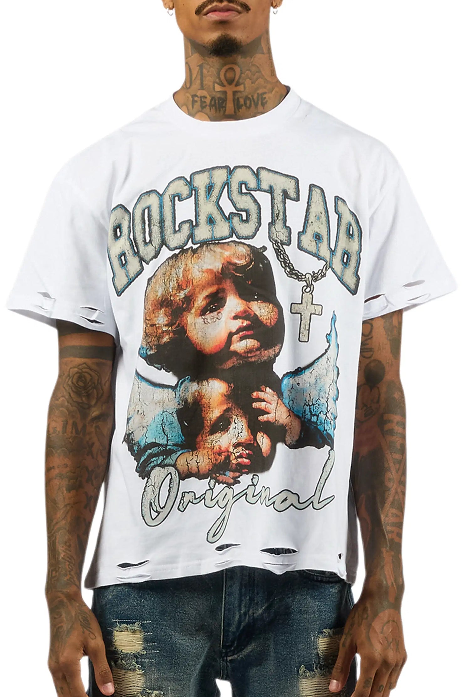 Dieter White Oversized Graphic T-Shirt