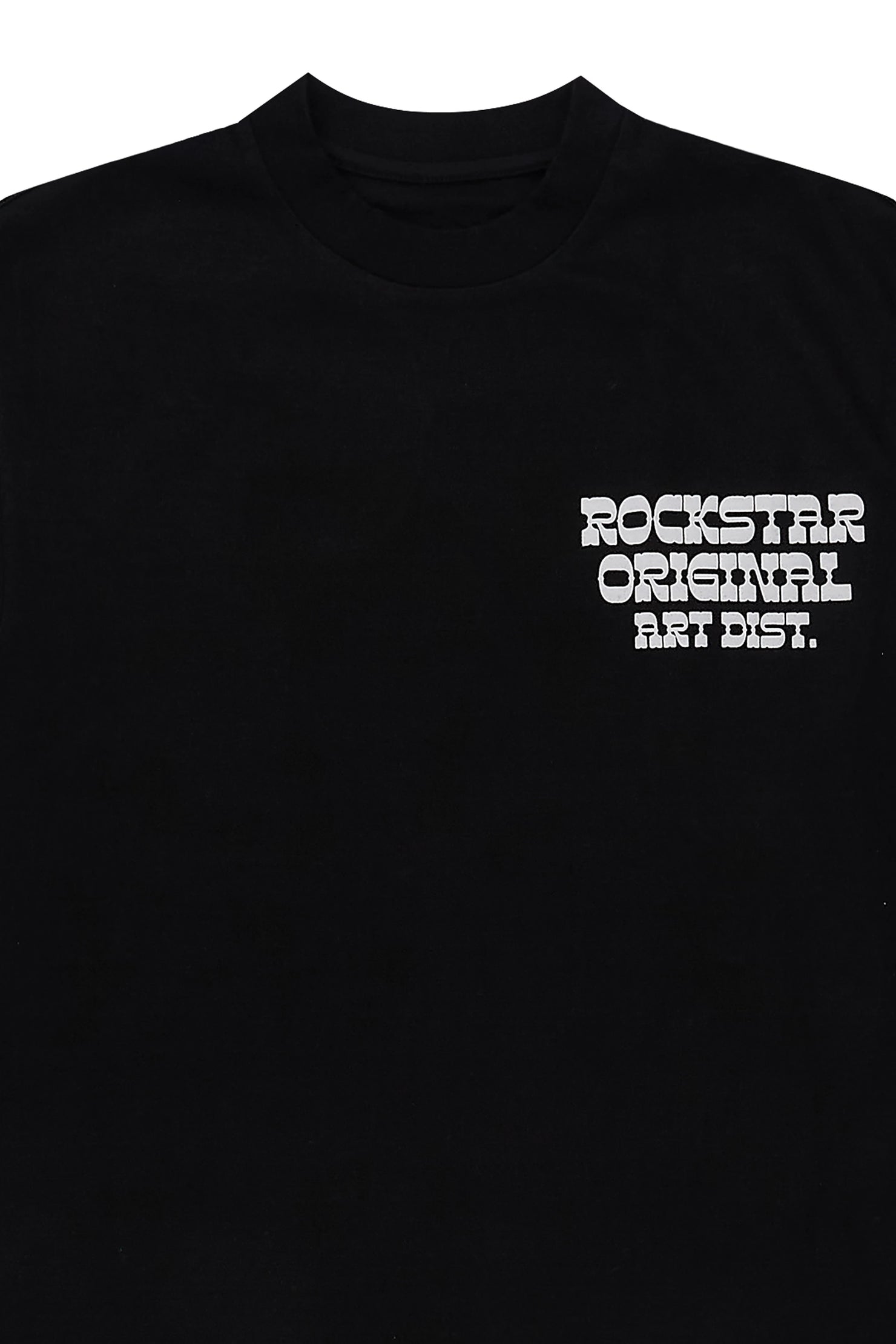 Boys Plot Black Cut Sleeve Tee