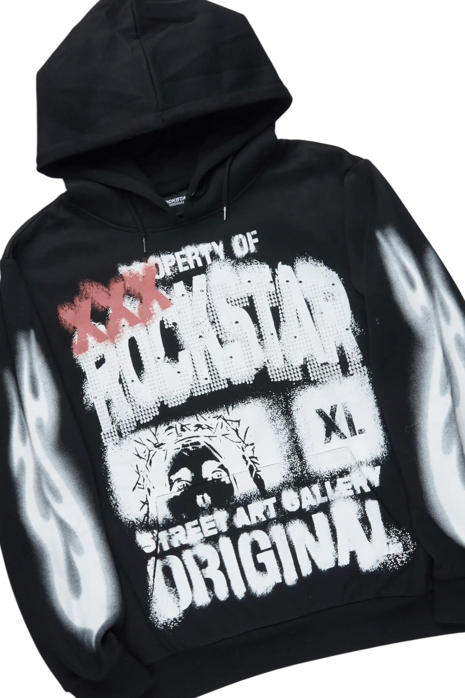 Kyo Black Hoodie Stacked Track Set