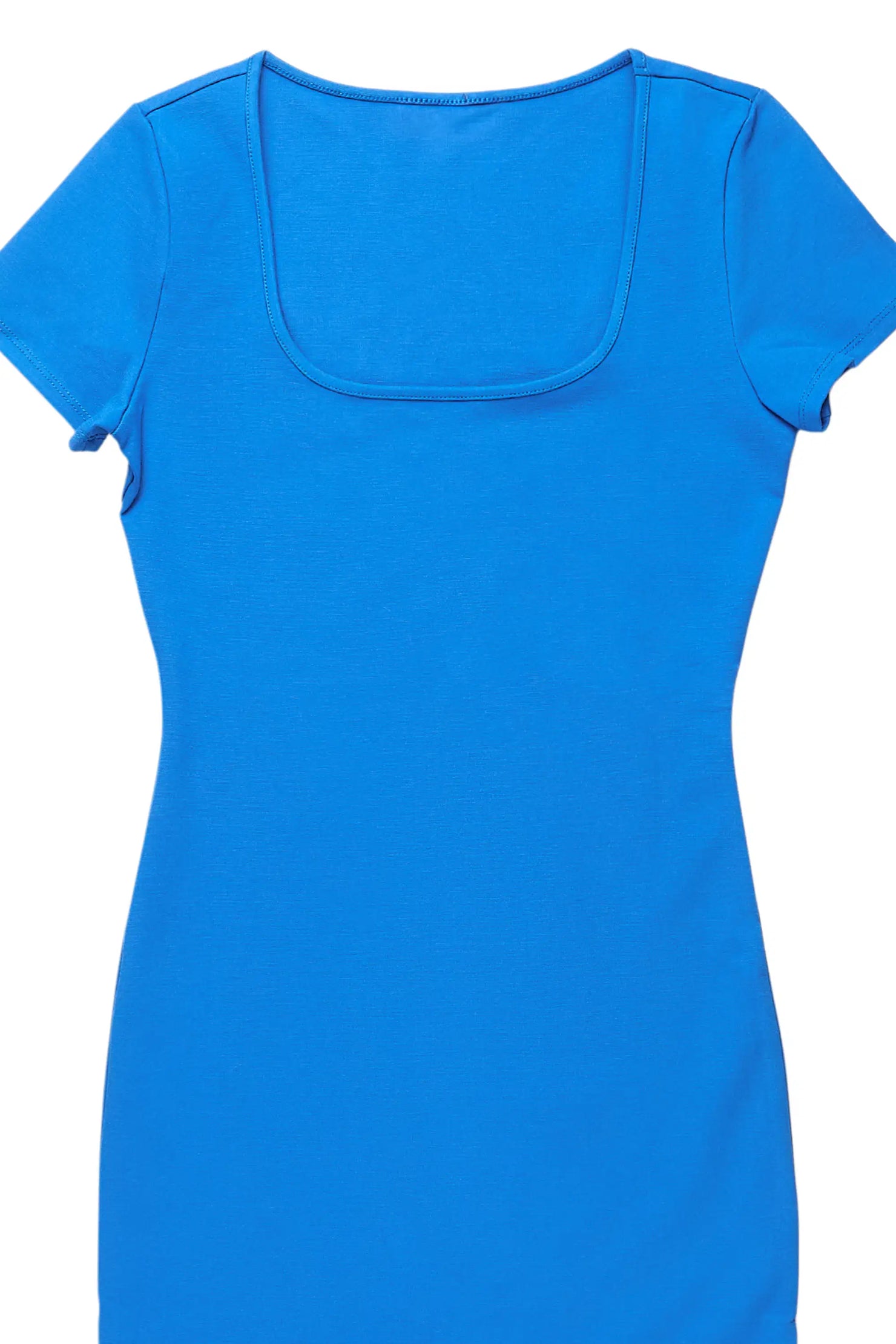 Rikia Blue Short Sleeve Mini Dress