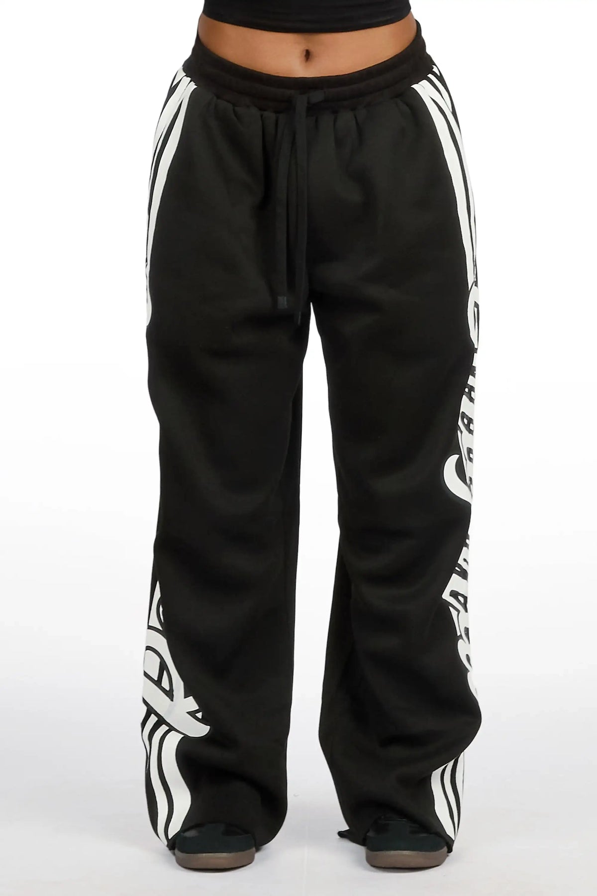 Trinnity Black Baggy Track Pant