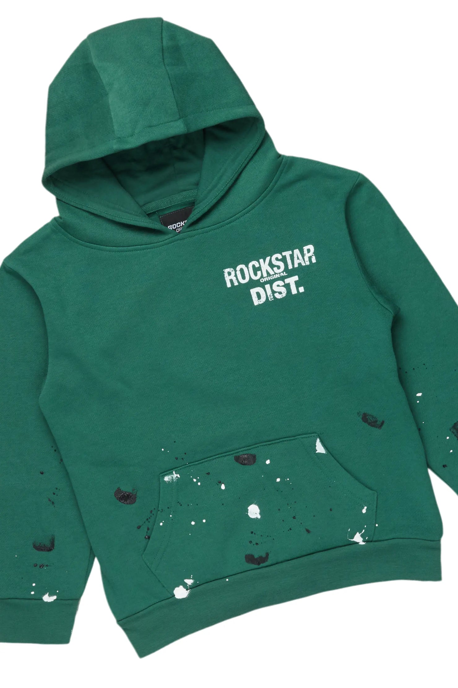 Boys Jaco Green Baggy Fit Pant Set