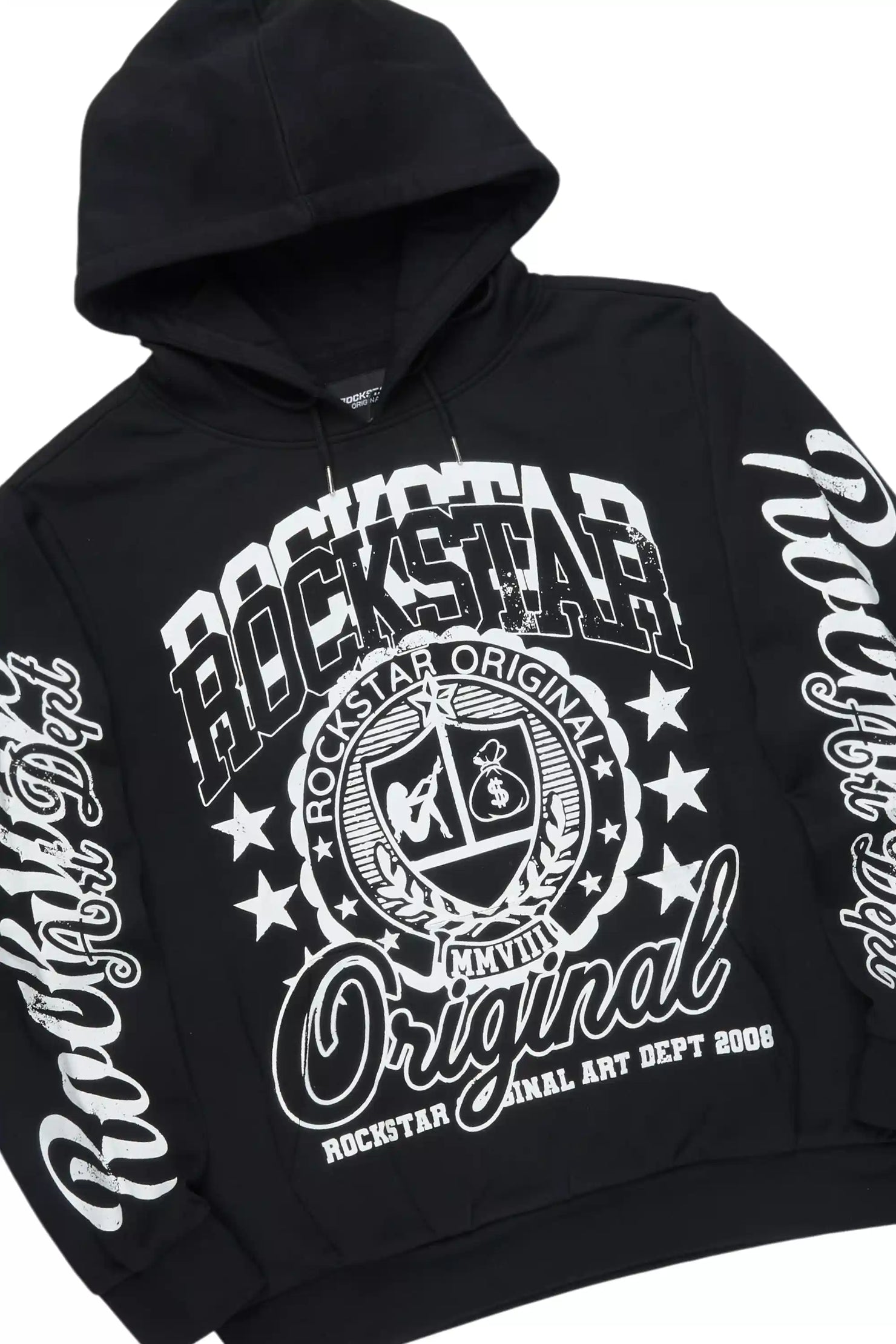 Blazon Black Hoodie/Stacked Pant Track Set