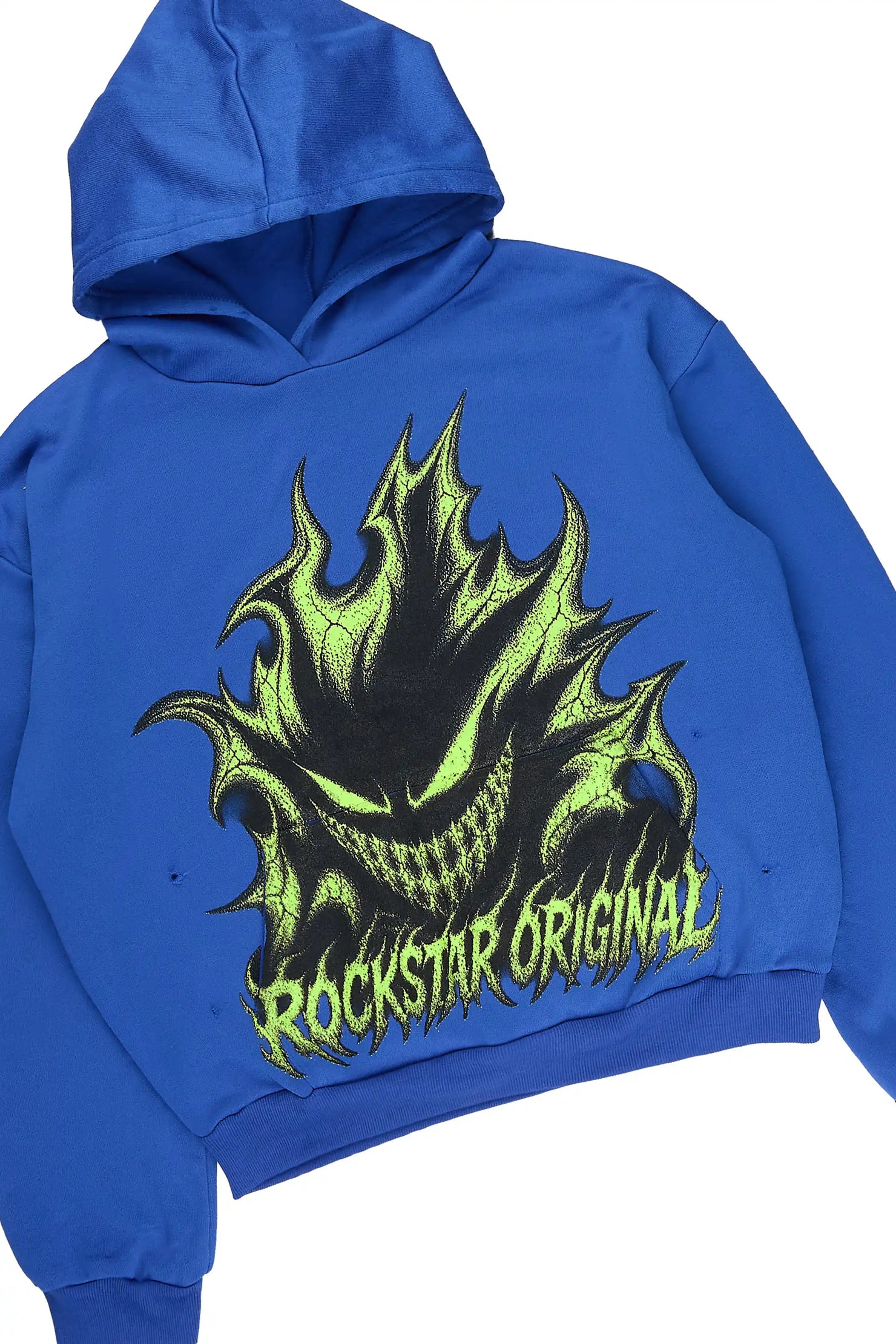 Boys Glaston Royal Blue Stacked Hoodie Track Set