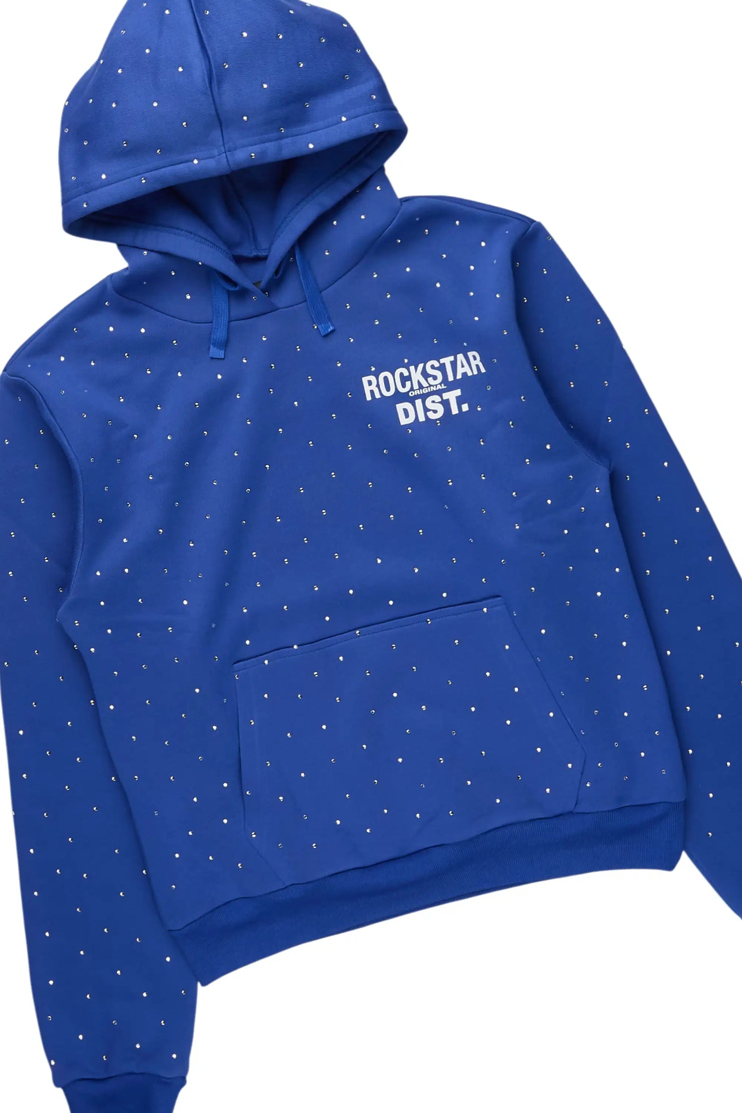 Shamoney Royal Blue Rhinestone Stacked Track Set