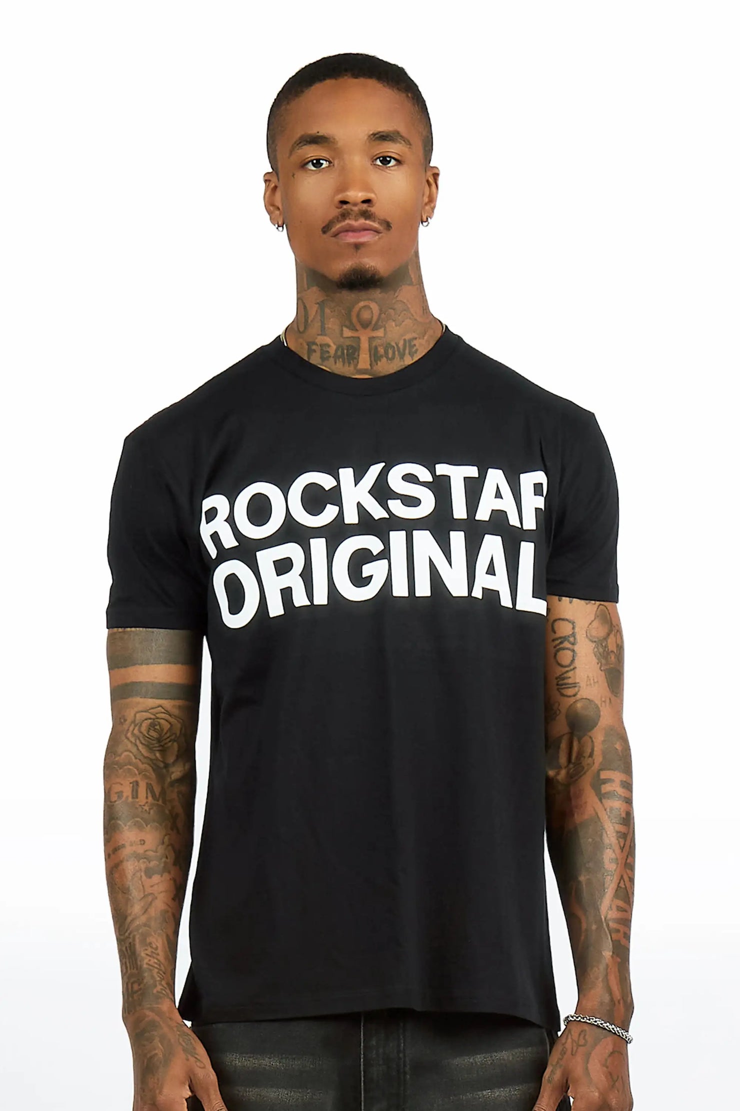 Keeth Black Oversized Graphic T-Shirt