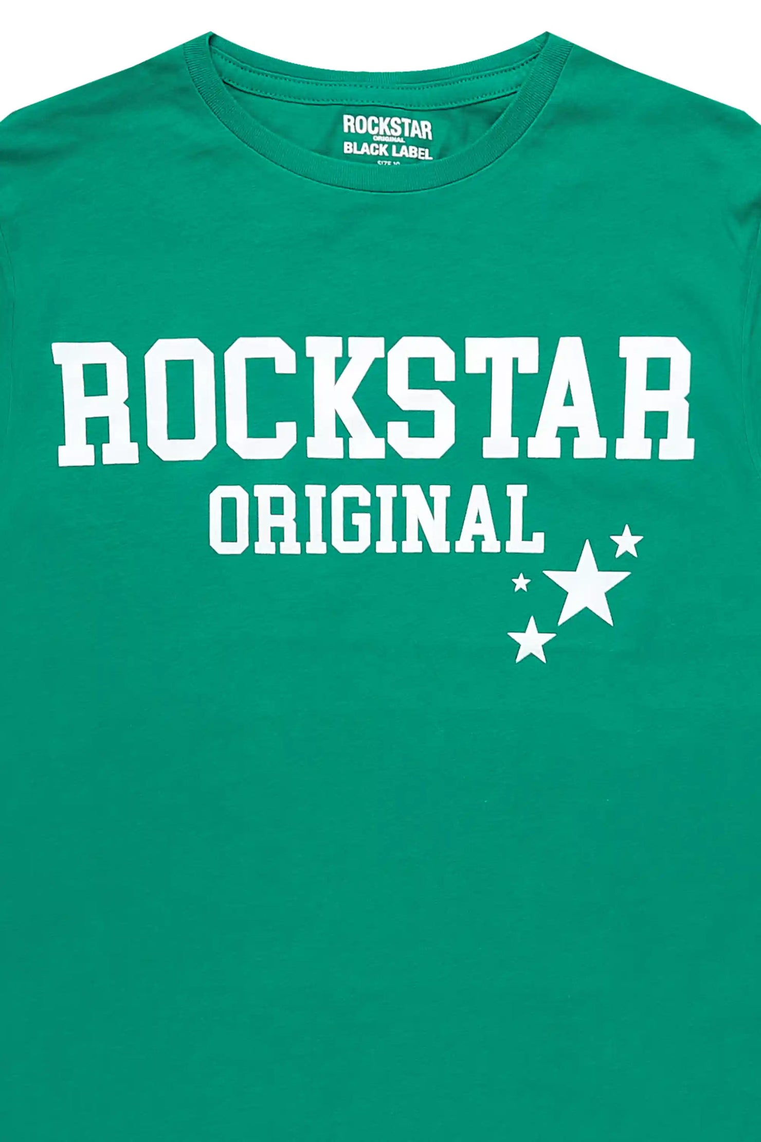 Girls Pluton Green/White Graphic T-Shirt