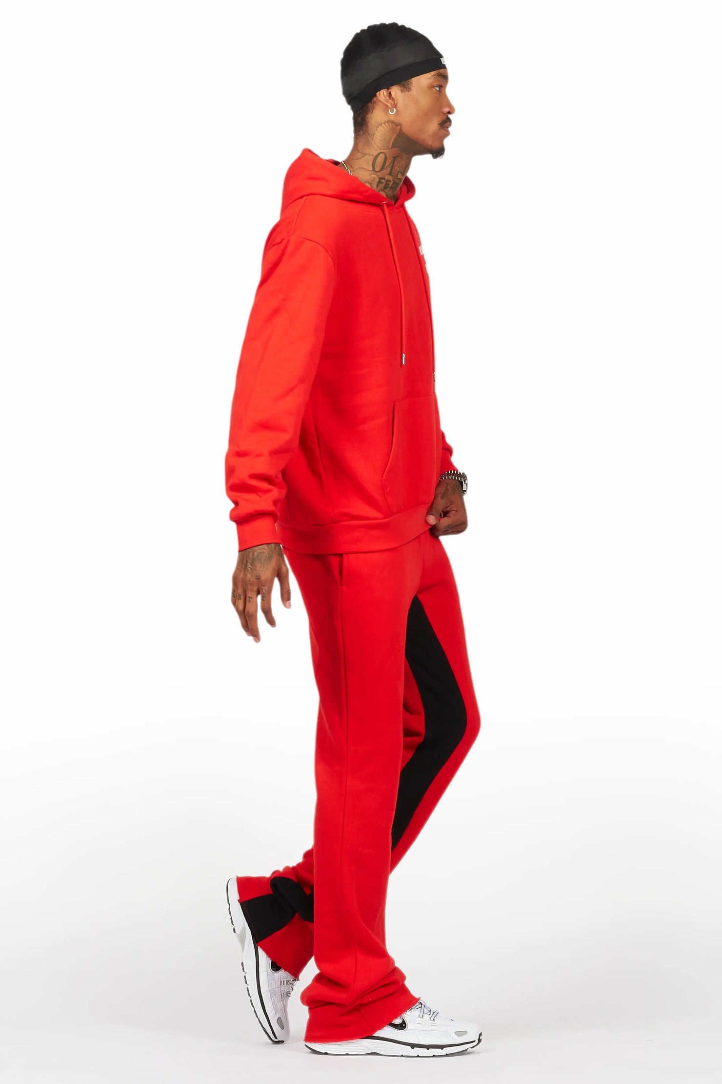 Briggs Red Hoodie/Baggy Fit Pant Set