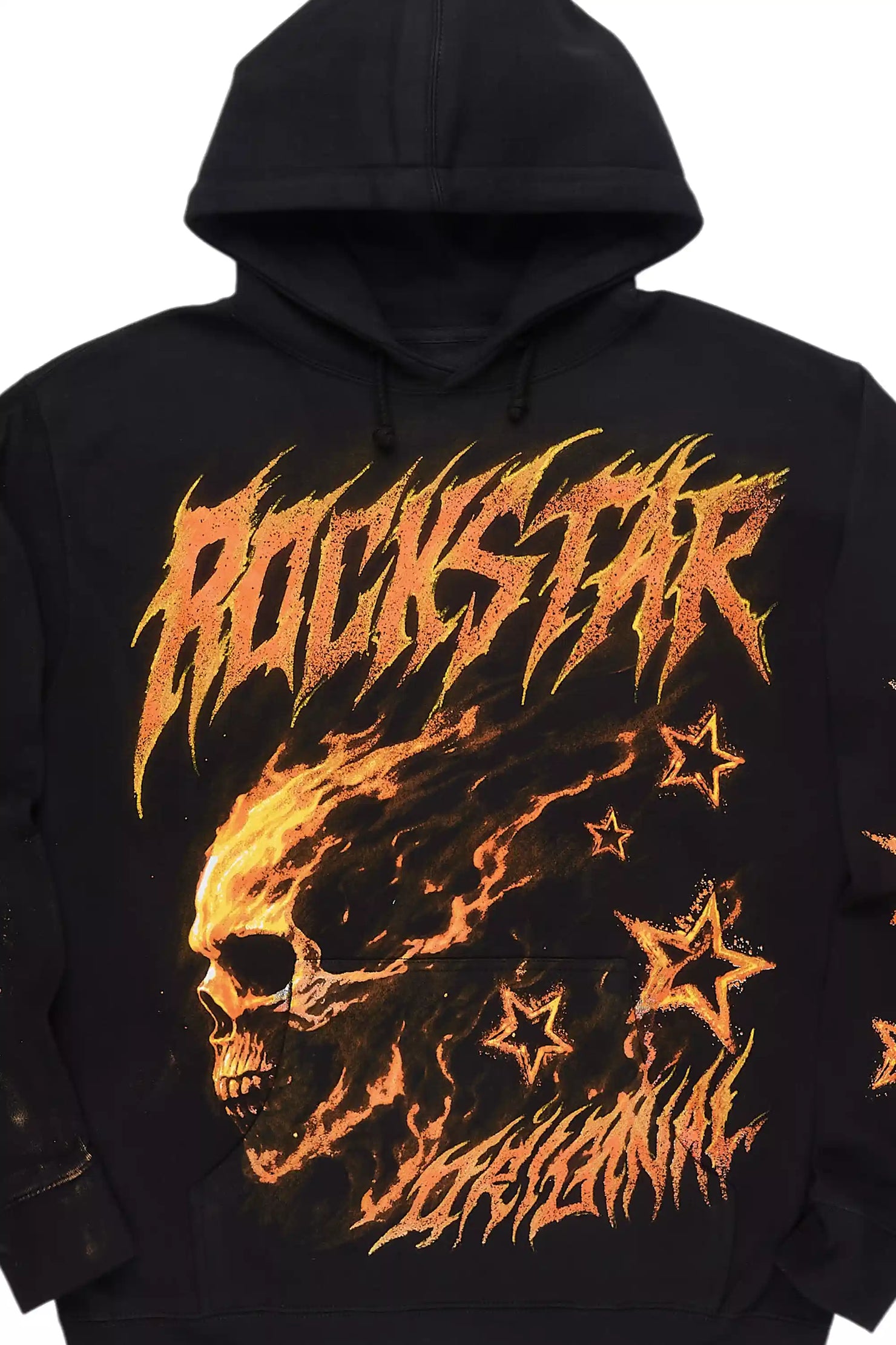 Nelz Black Graphic Hoodie