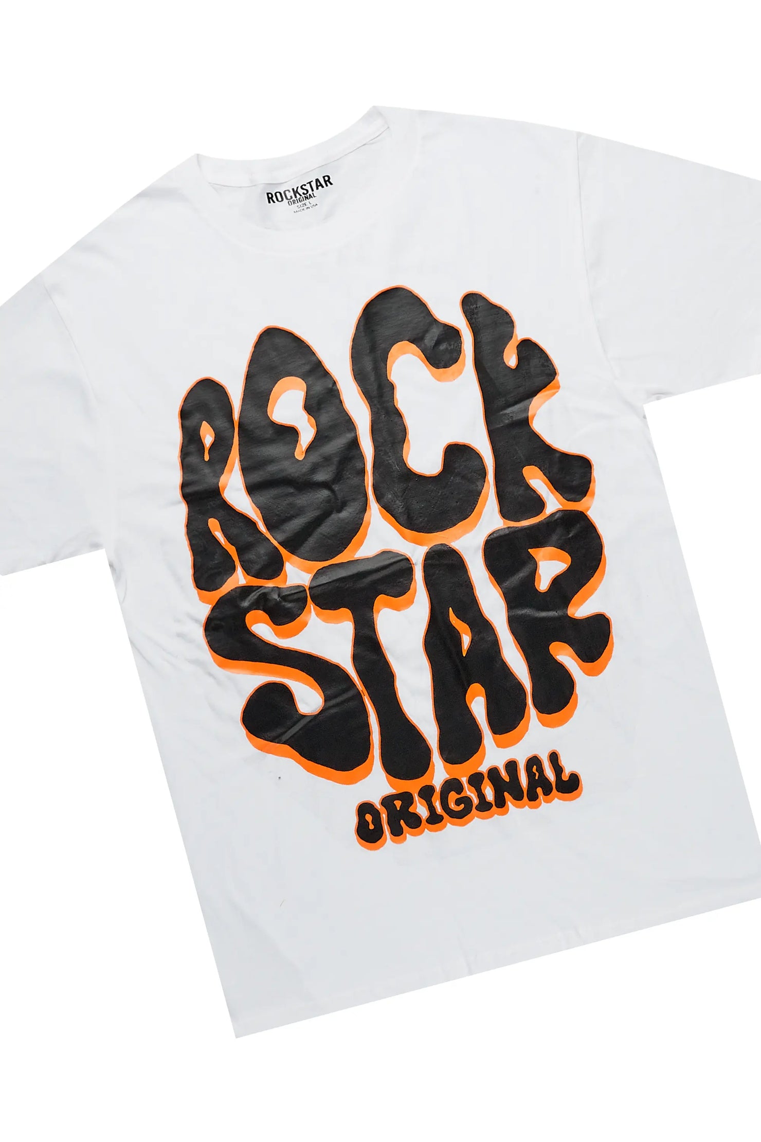 Warblen White/Orange T-Shirt Super Stacked Flare Track Set