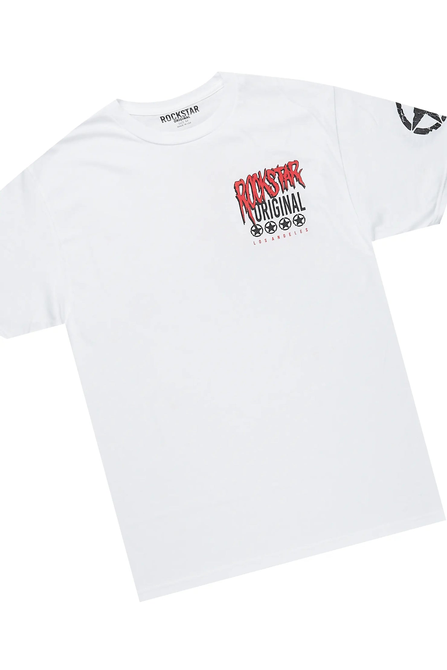 Wizzurd White/Red T-Shirt/Stacked Flare Pant Set