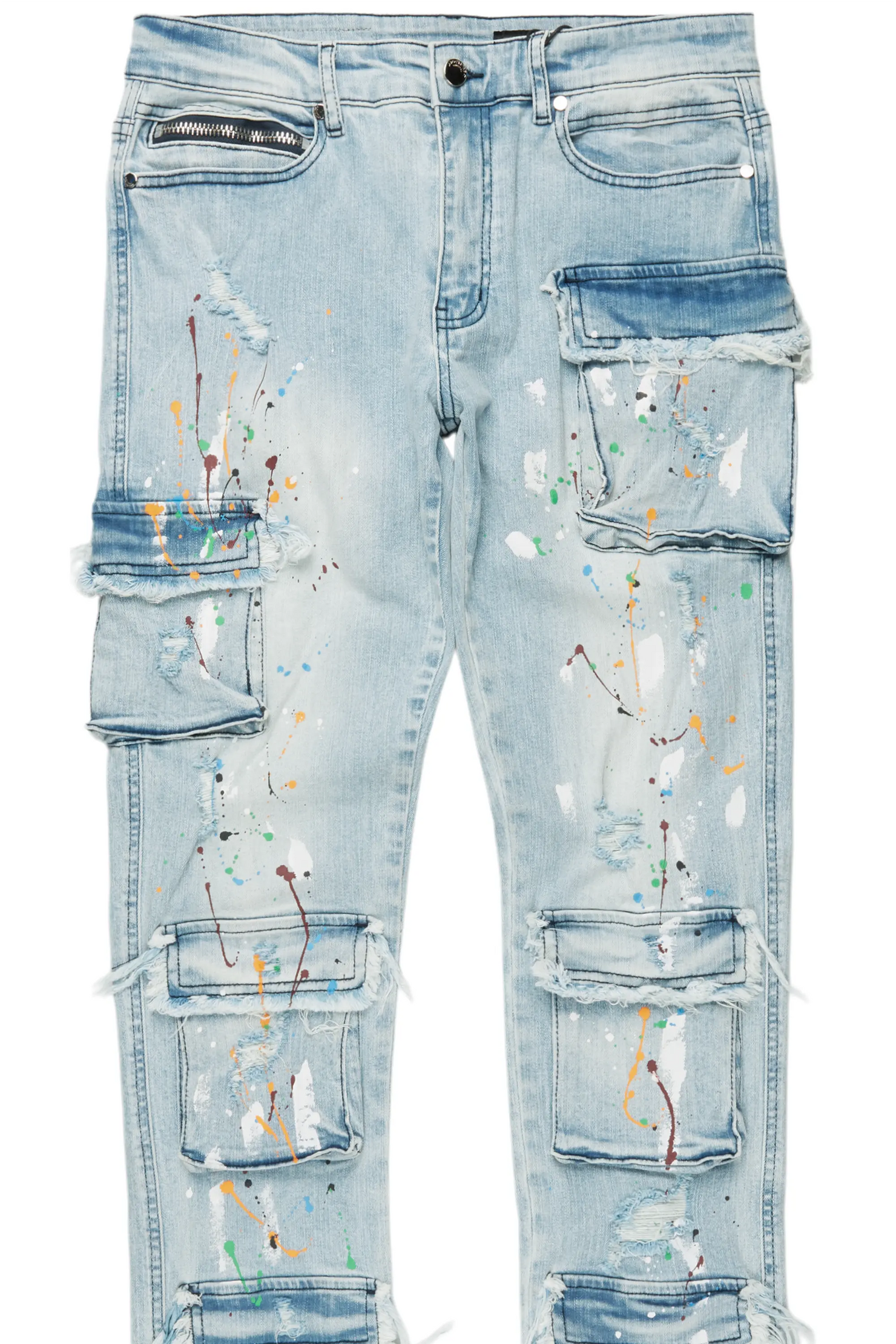 Yasu Blue Painter Slim Fit Jeans