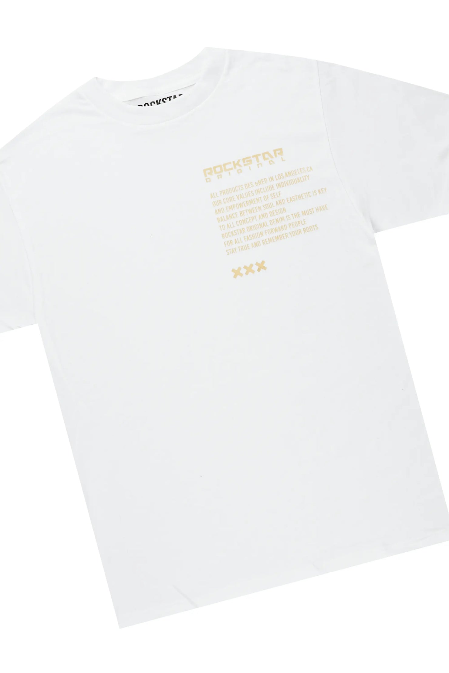 Jash White/Beige Short Set