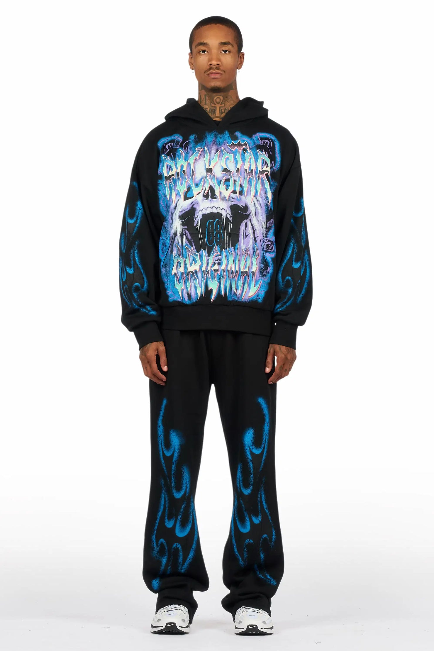 Rez Black Hoodie/Baggy Pant Track Set