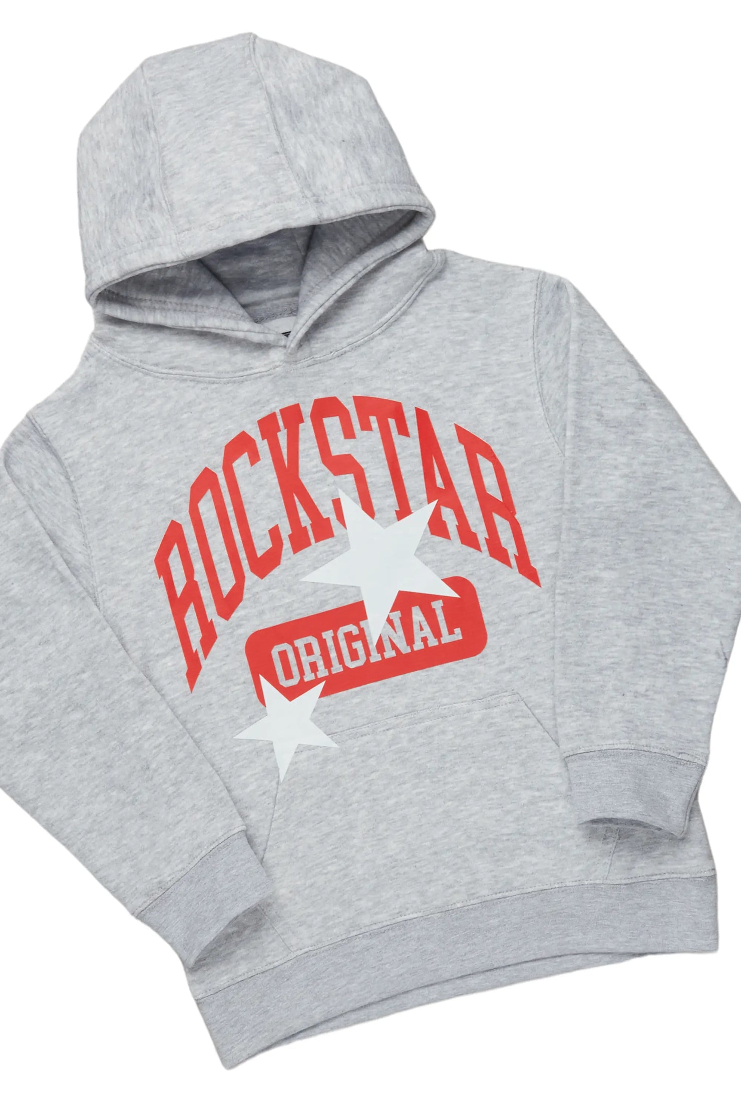 Boys Miro Black/Grey Hoodie/Stacked Flare Jean Set