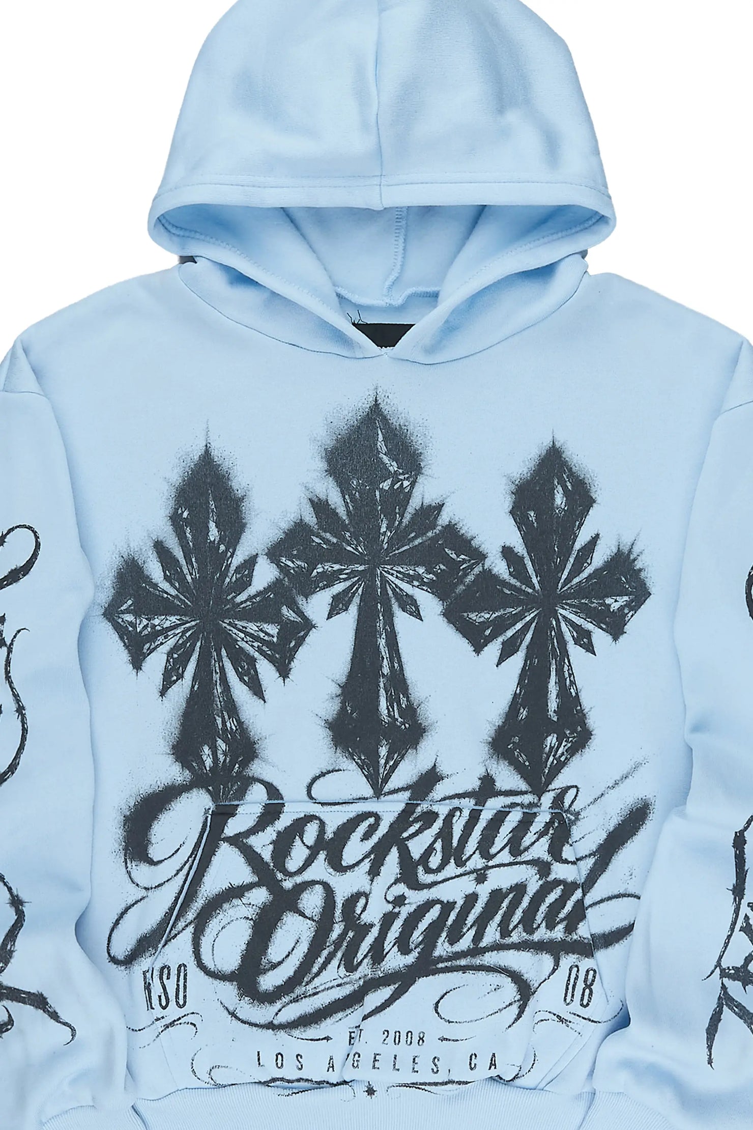 Boys Caltrop Baby Blue Graphic Hoodie