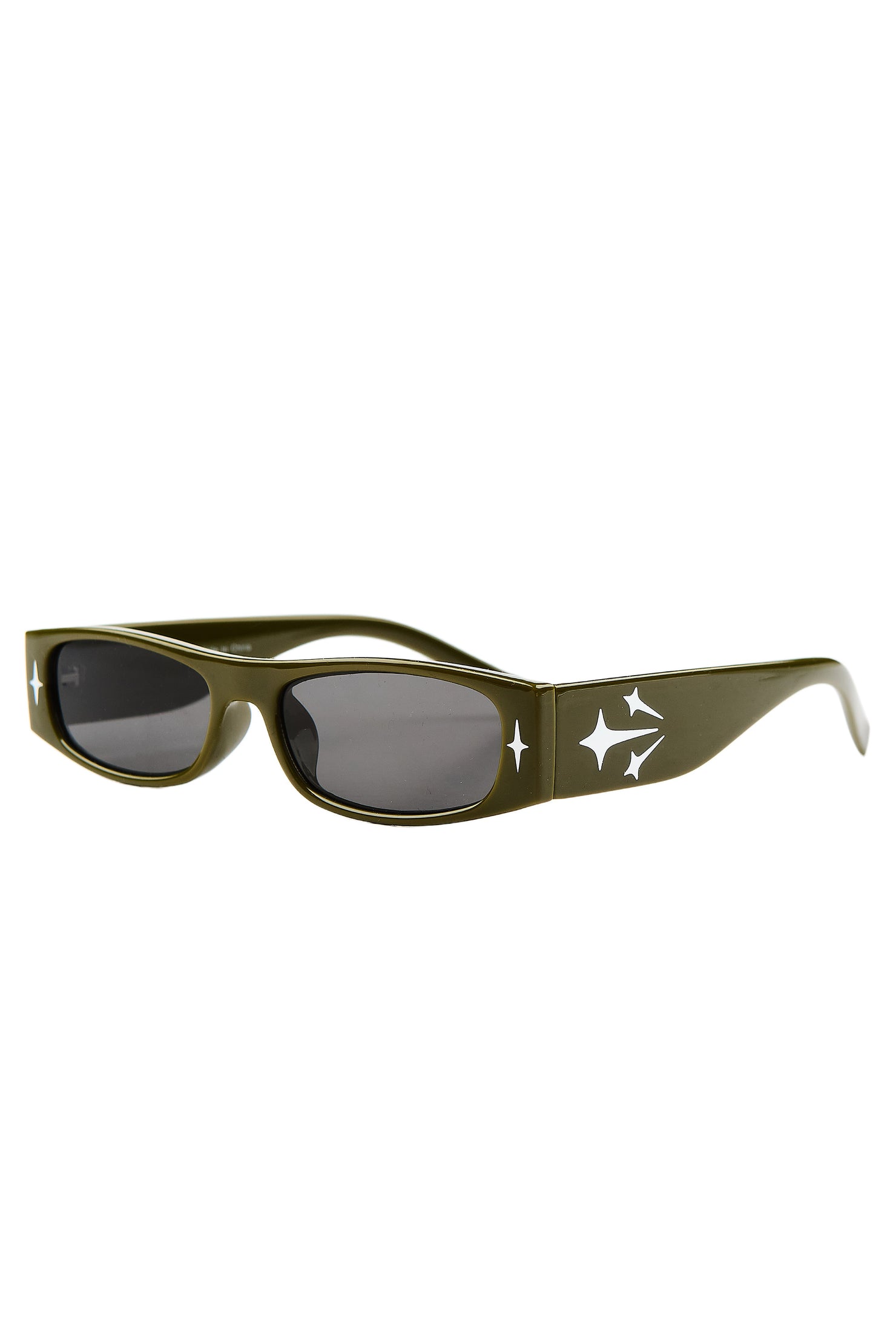 Sparker Green Square Rectangle Sunglass
