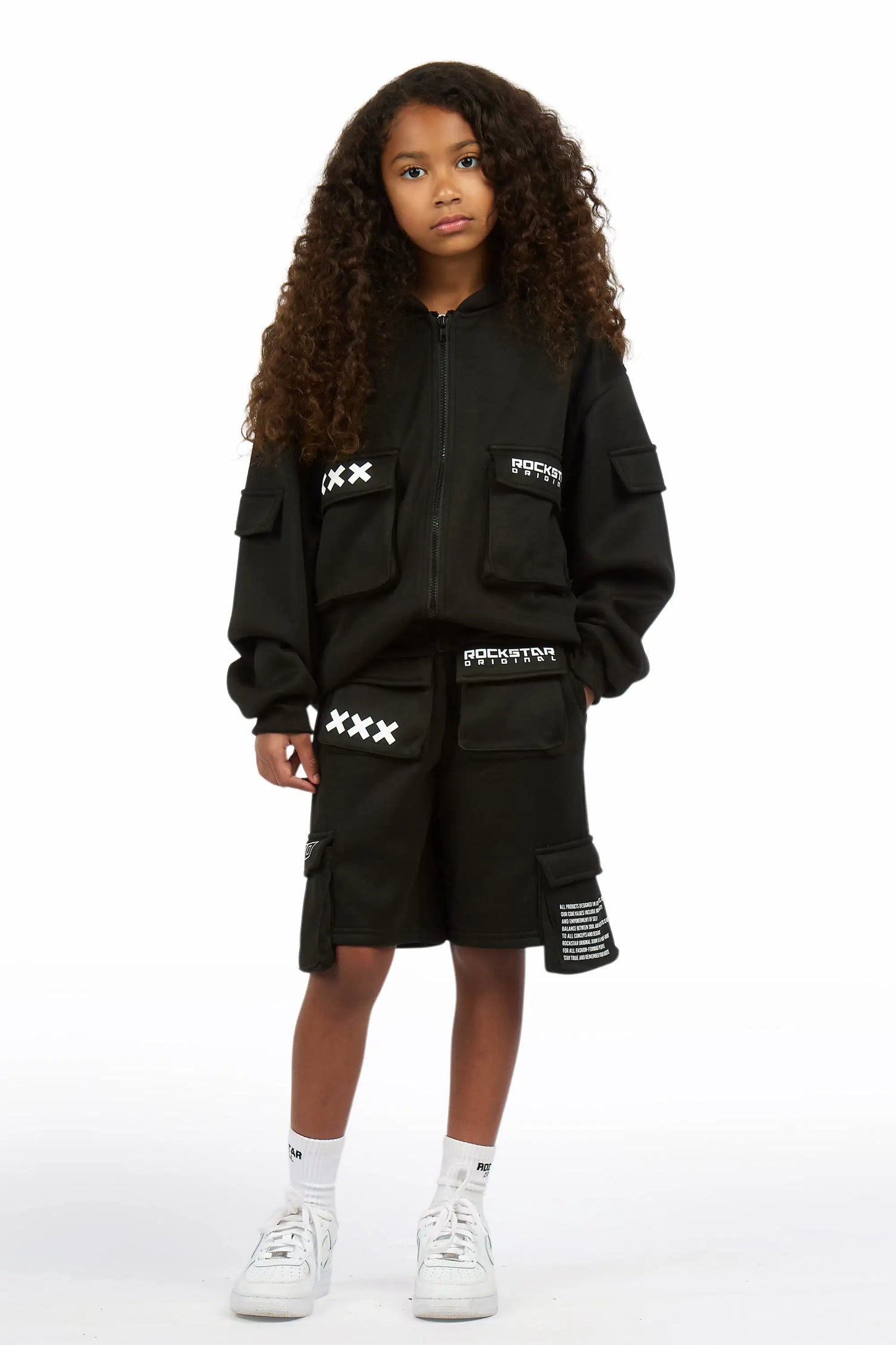 Girls Natanya Black Short Set