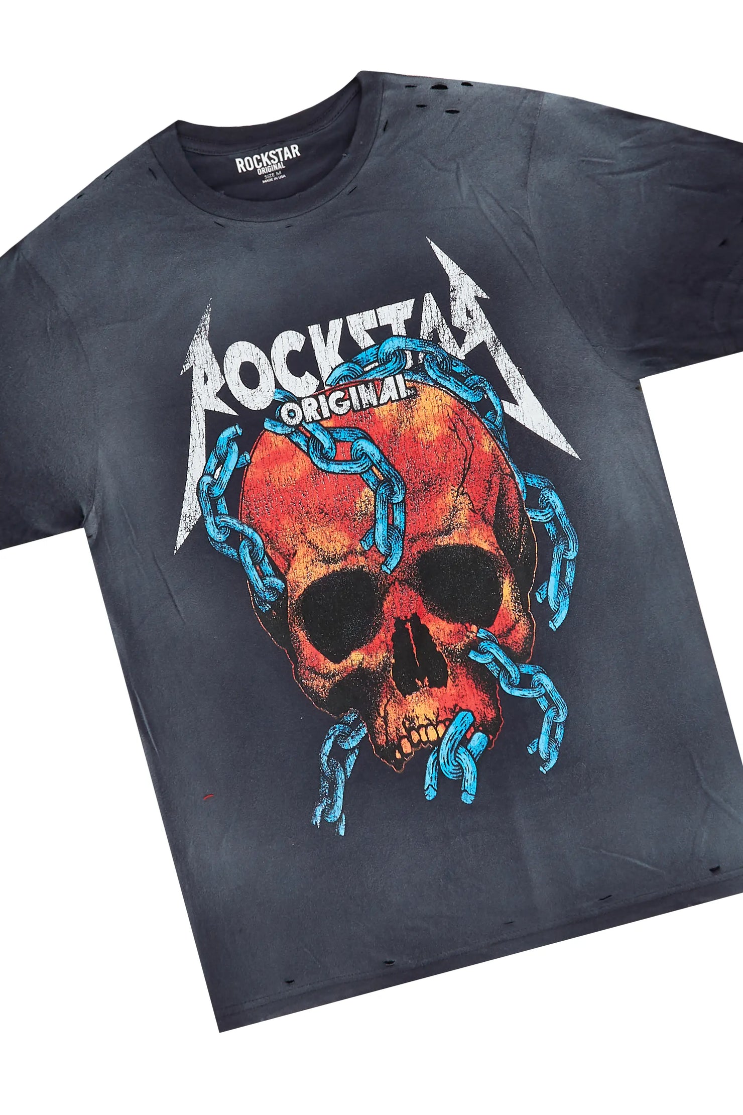 Clester Navy T-Shirt & Bossko Blue Stacked Flare Jean Bundle