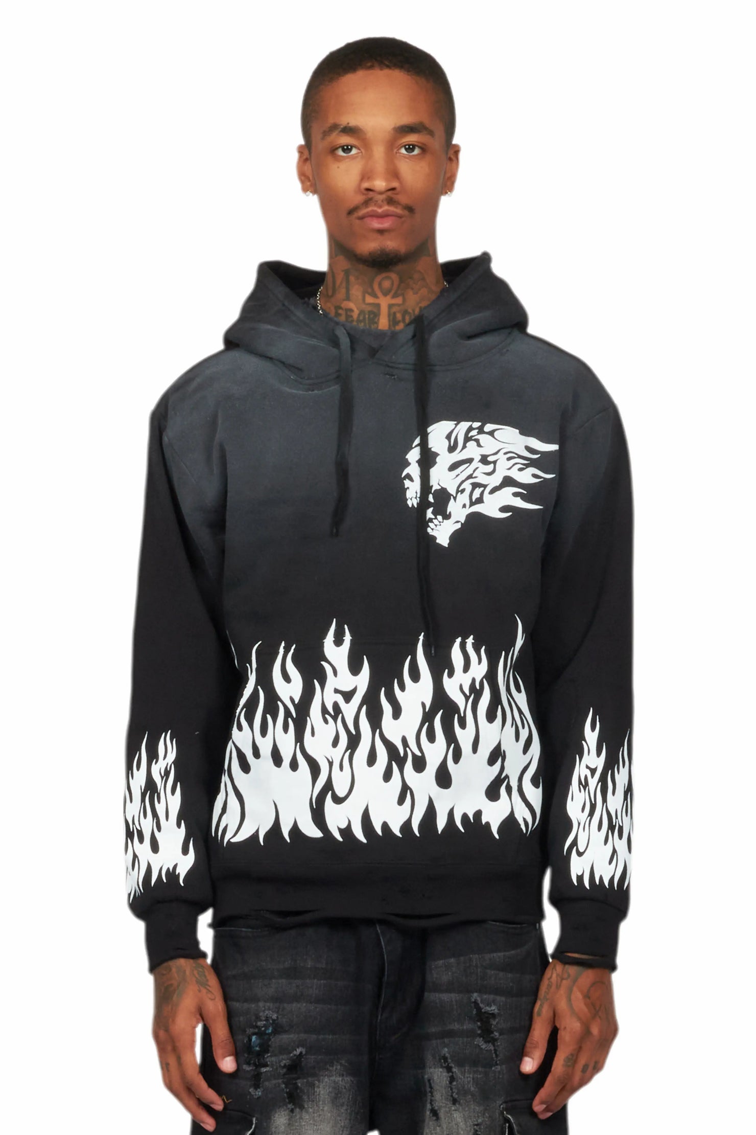 Bubble Black Graphic Hoodie