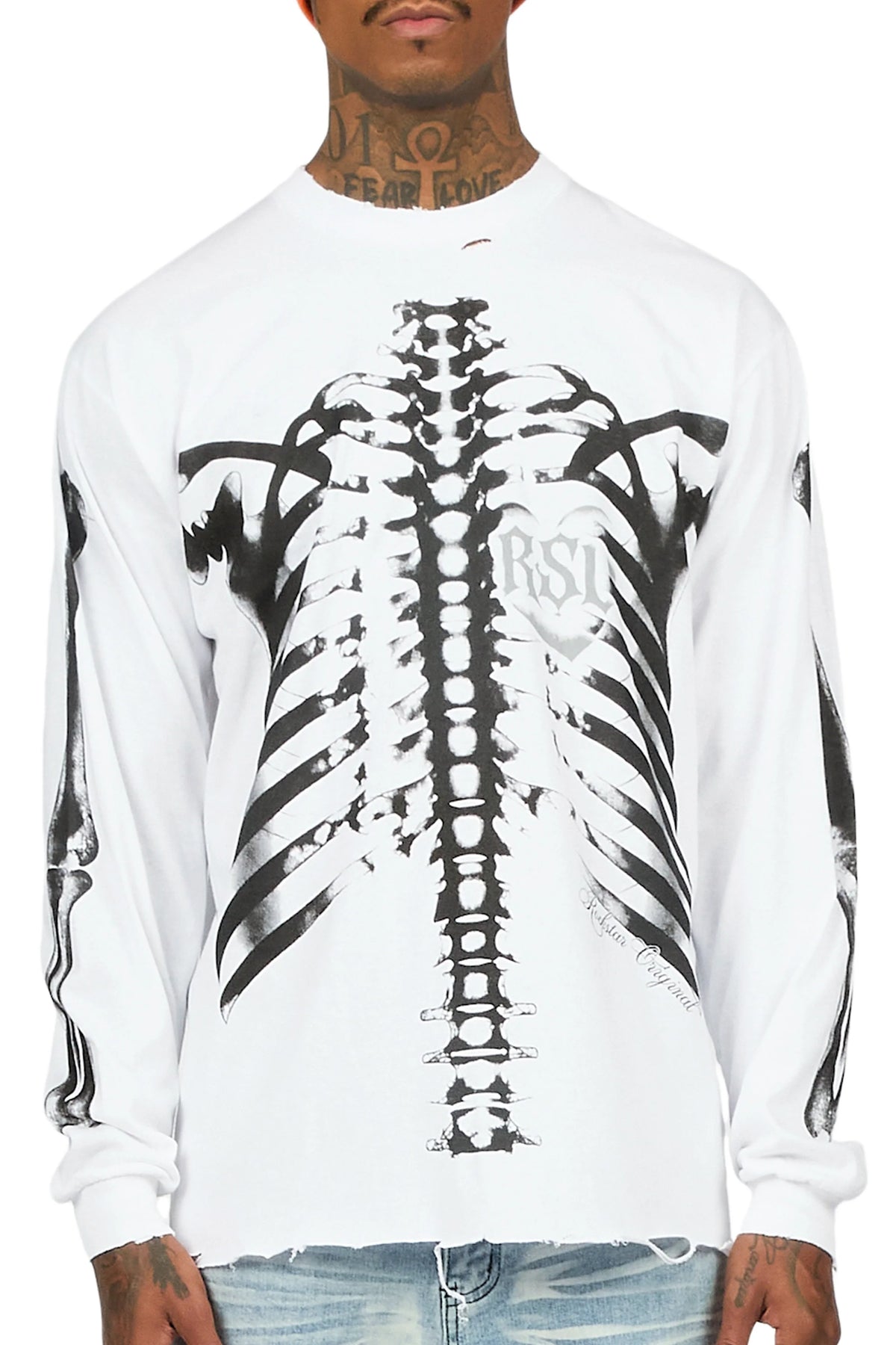 Chalice White Oversized Long Sleeve T-Shirt