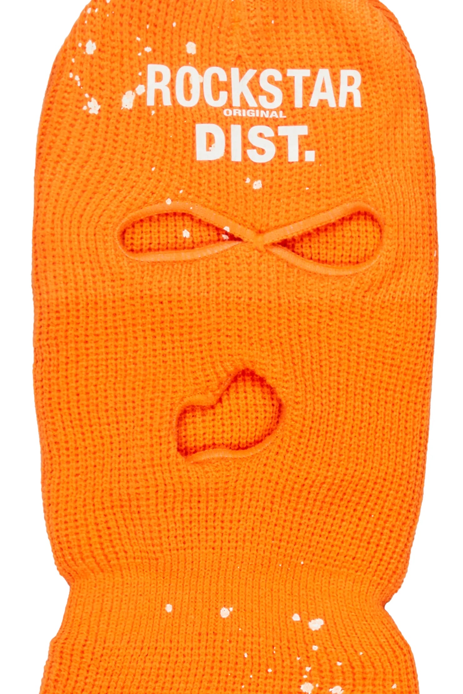 Marlo Orange Graphic Ski Mask
