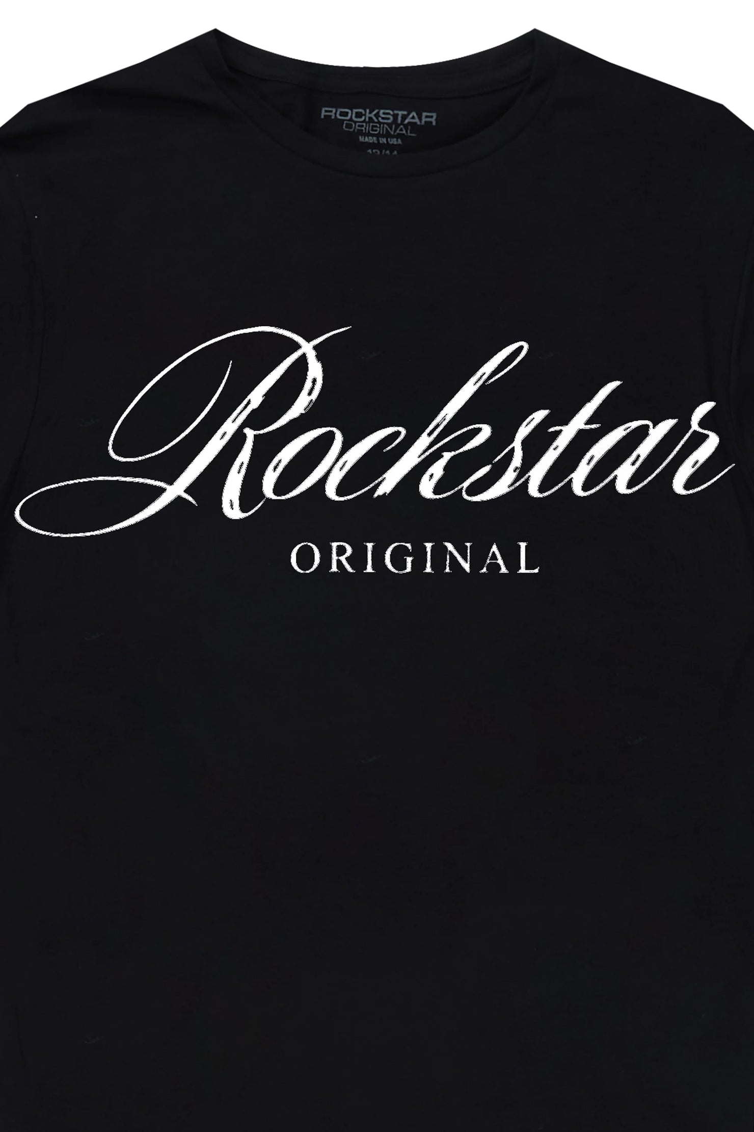 Boys Domaric Black Graphic T-Shirt