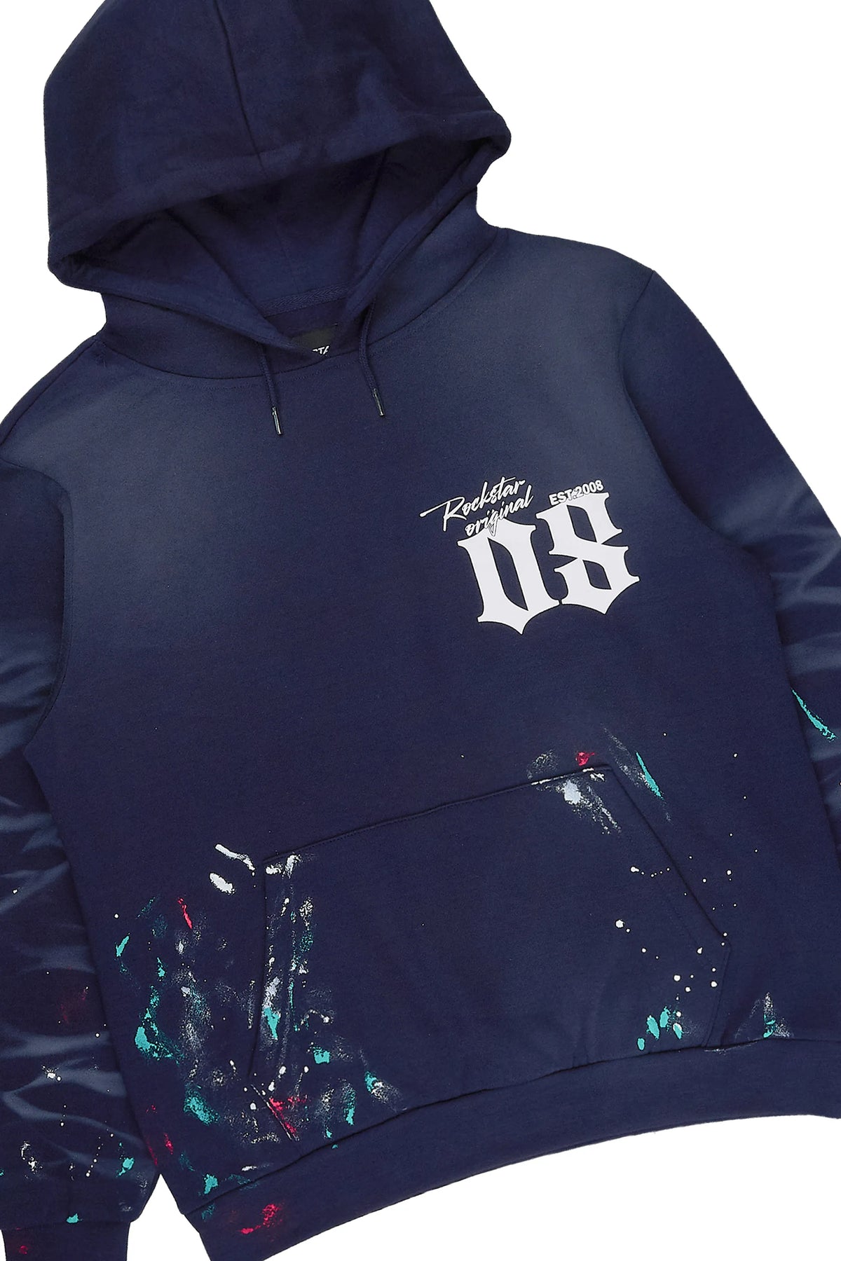 Dalton Navy Hoodie/Stacked Flare Pant Track Set