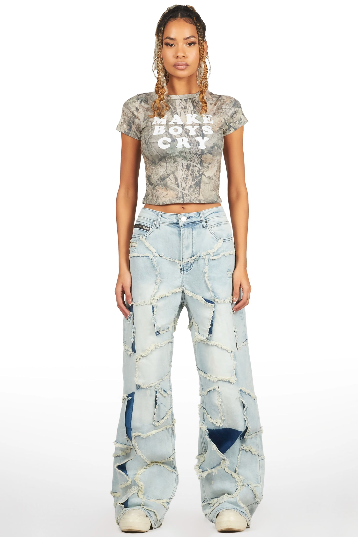 Shae Light Wash Baggy Jean