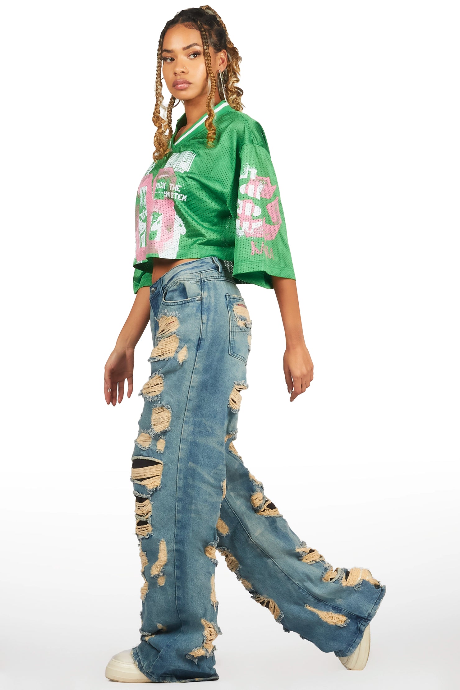 Tamyra Blue Baggy Jean