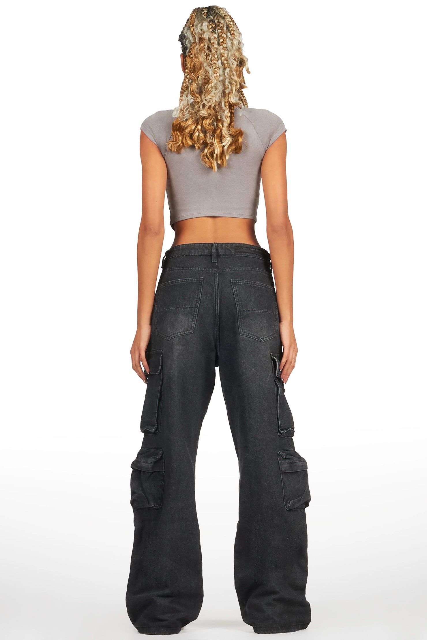 Maliqa Black Baggy Cargo Jean