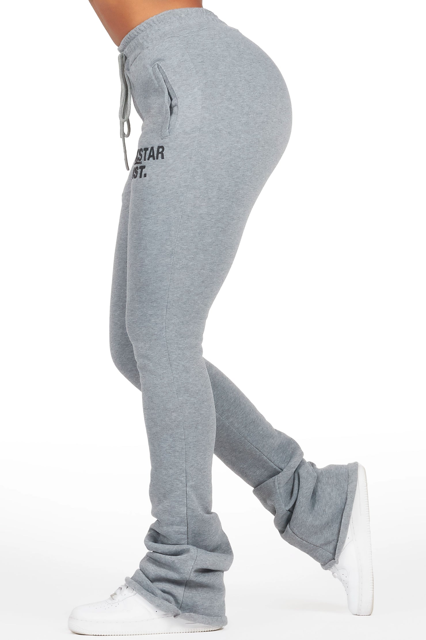 Juliana Heather Grey Super Stacked Track Pant