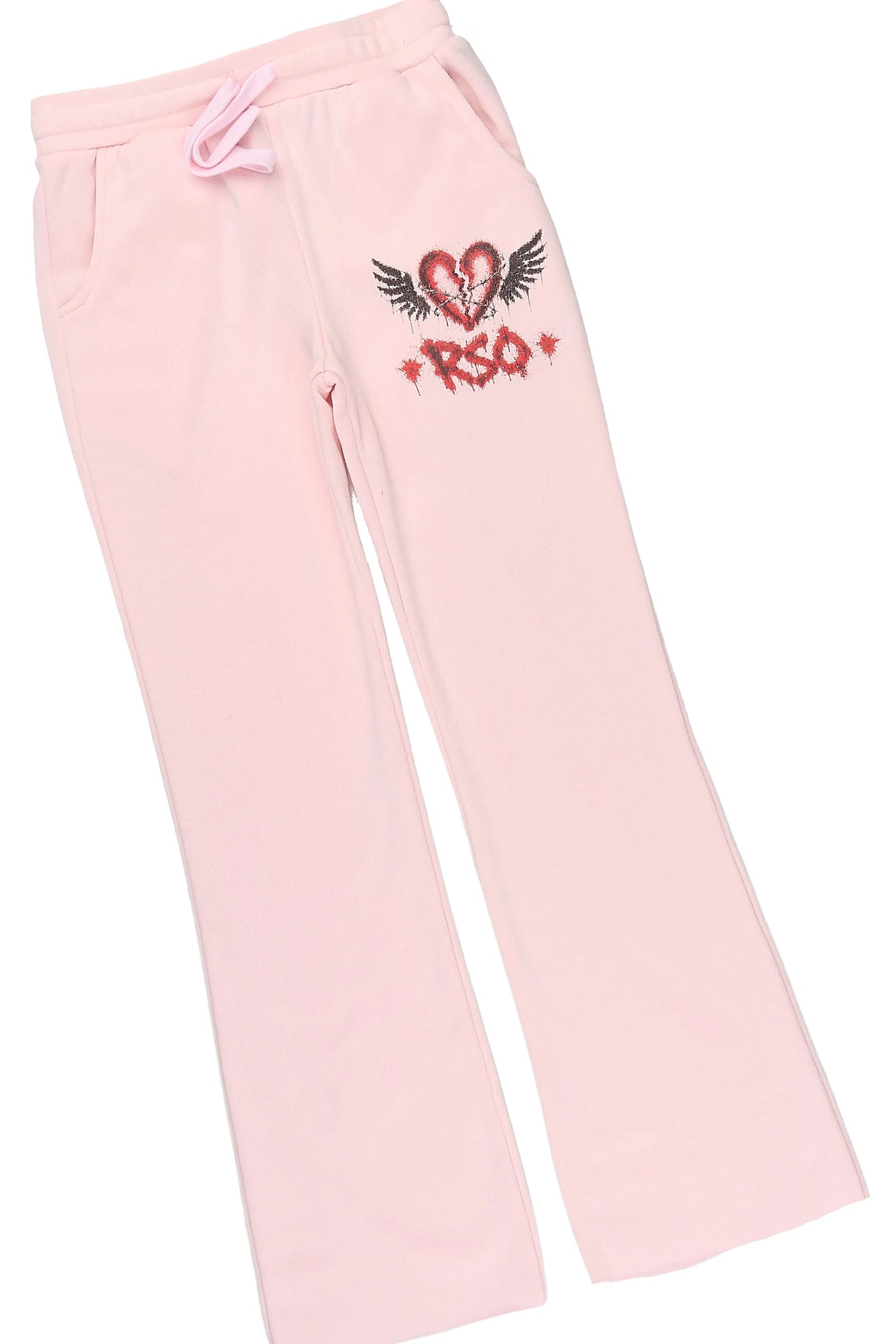 Girls Effigia Light Pink Hoodie Track Set