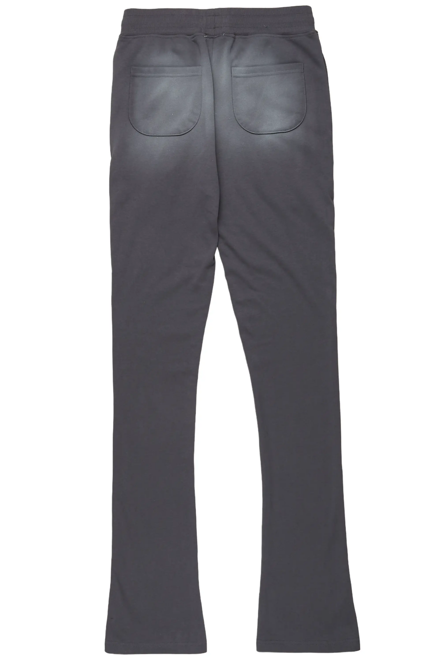 Damini Charcoal Patchwork Stacked Flare Pants