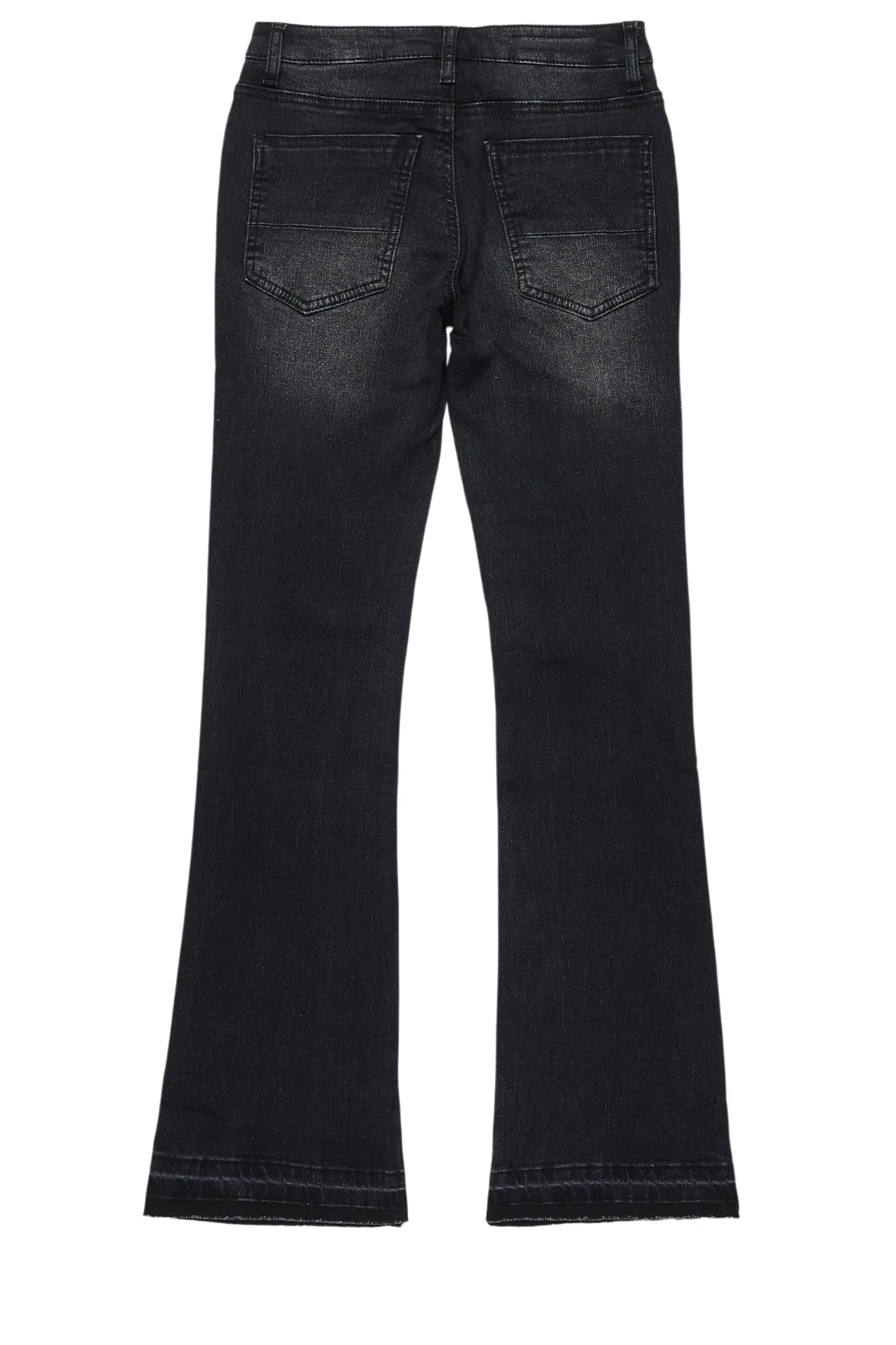 Boys Dag Dark Grey Stacked Flare Jean